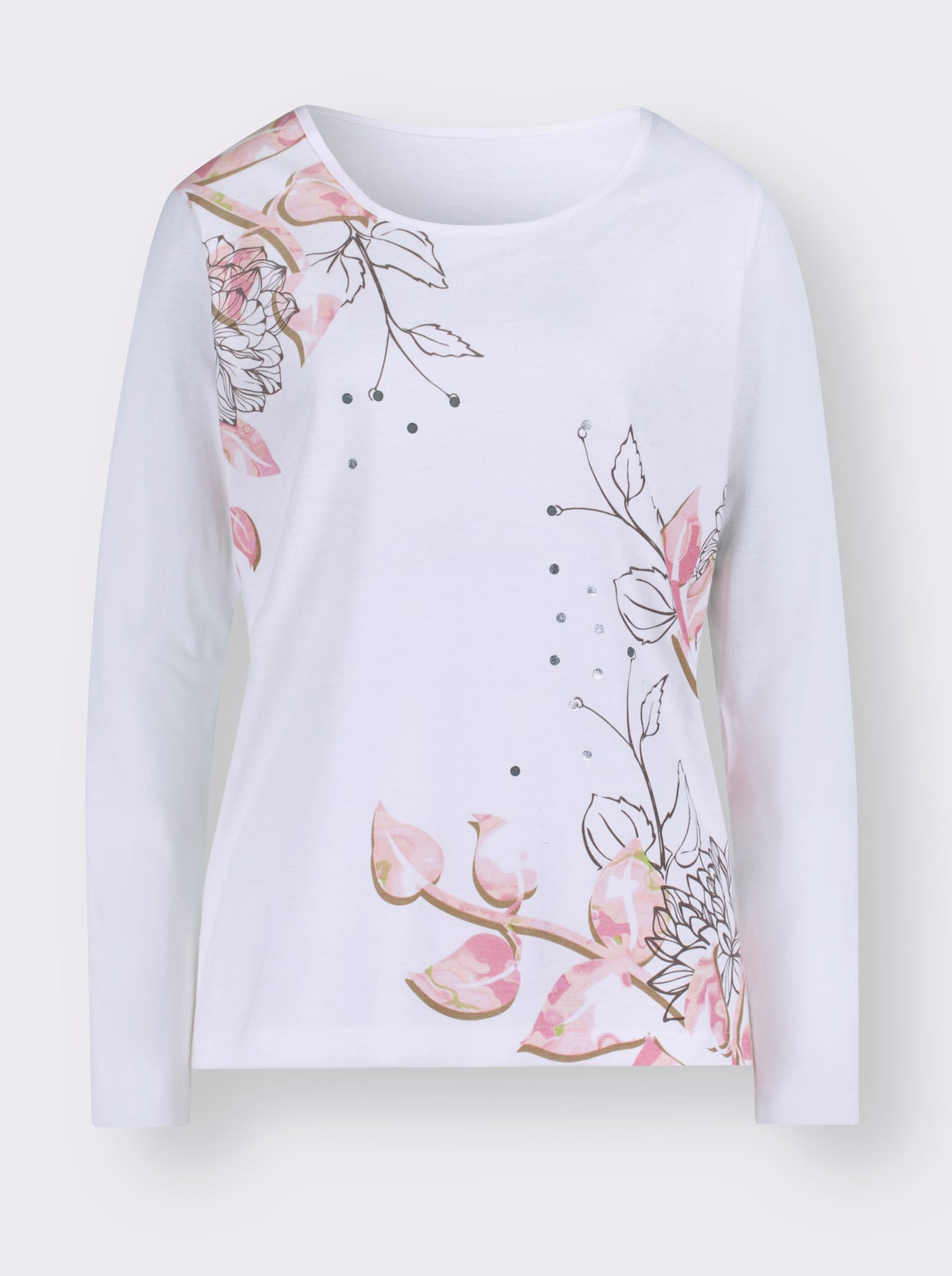 Shirt - weiss-hortensie