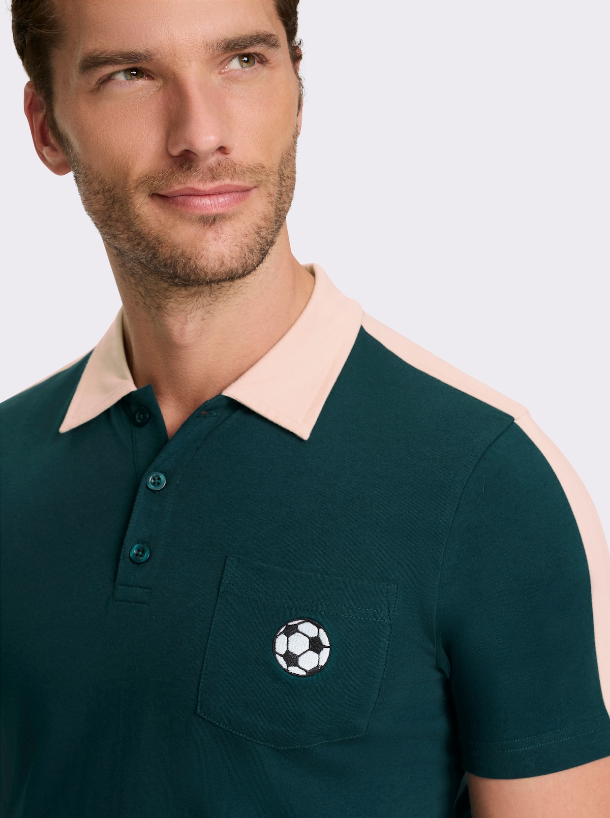 Catamaran Kurzarmshirt - petrol-sand
