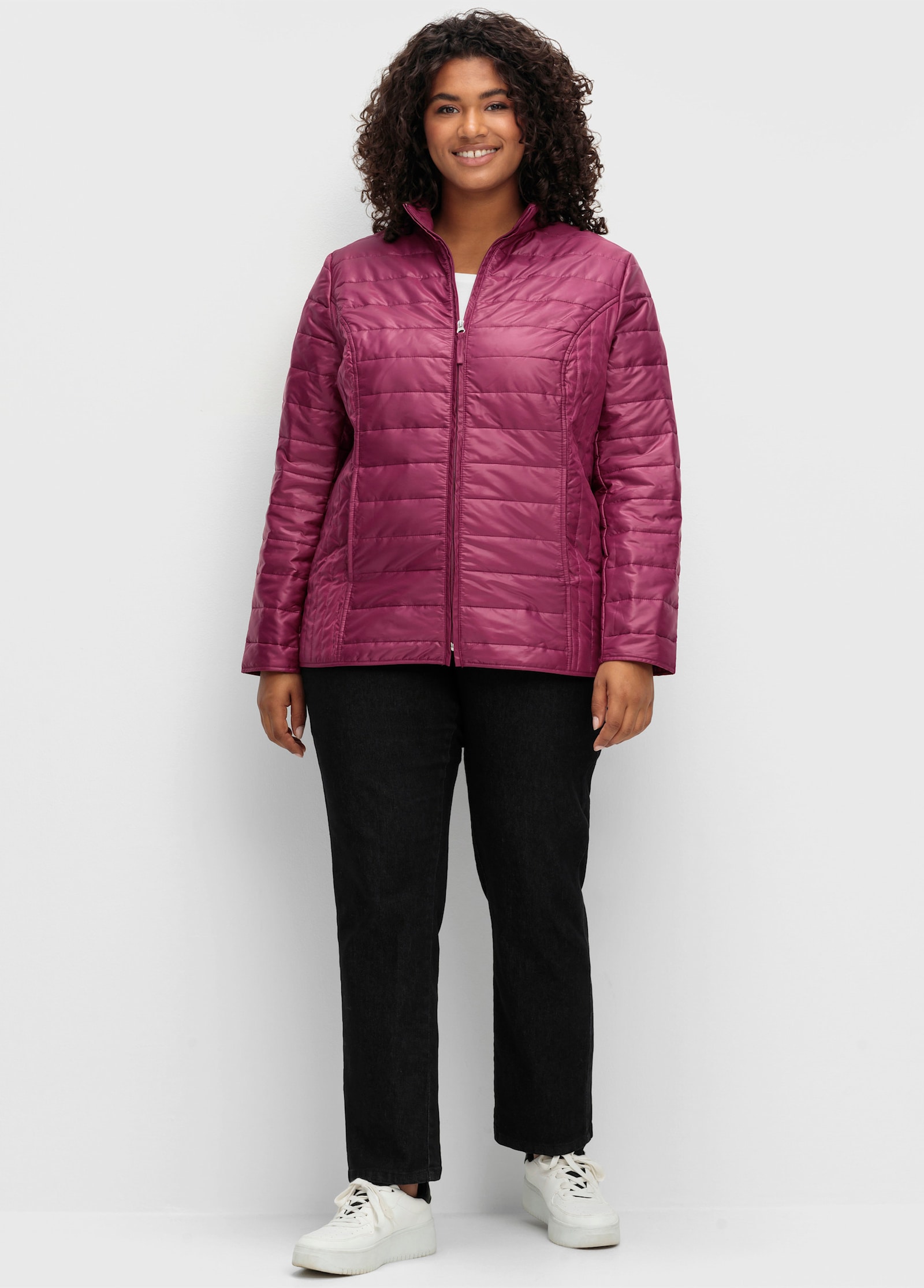 Steppjacke leicht wattiert - bordeaux