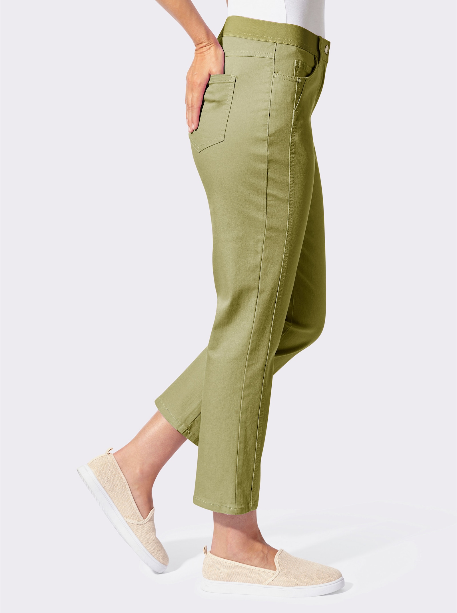 7/8-Hose in 5-Pocket-Form - schilf