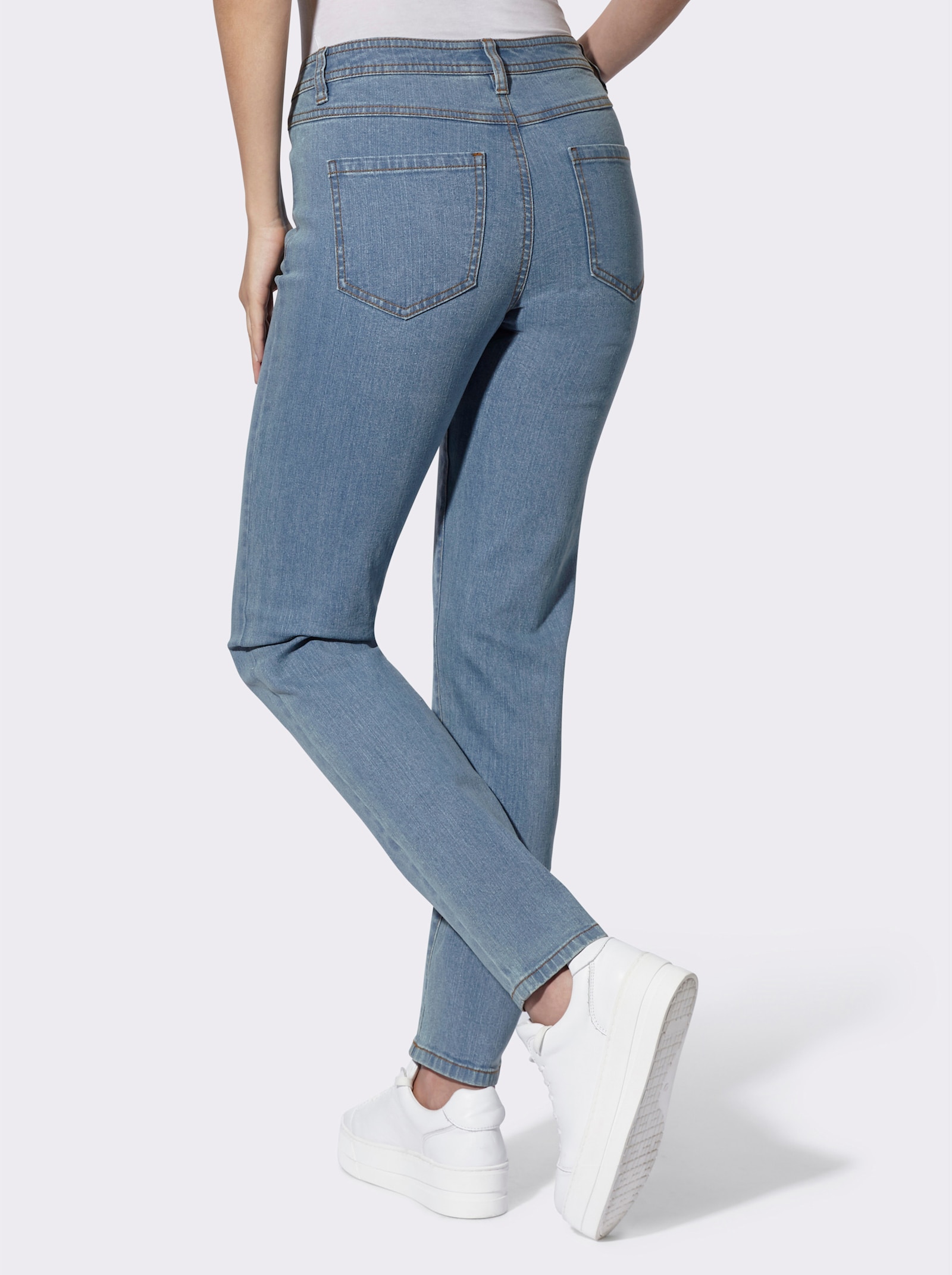 5-Pocket-Jeans mit schmalen Beinen - blue-bleached