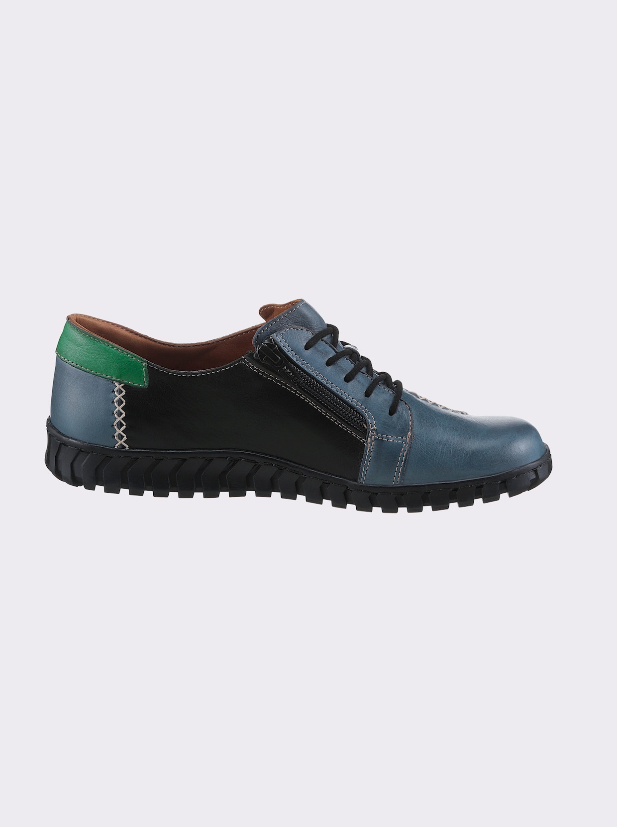 Gemini Schnürschuh - jeansblau-schwarz