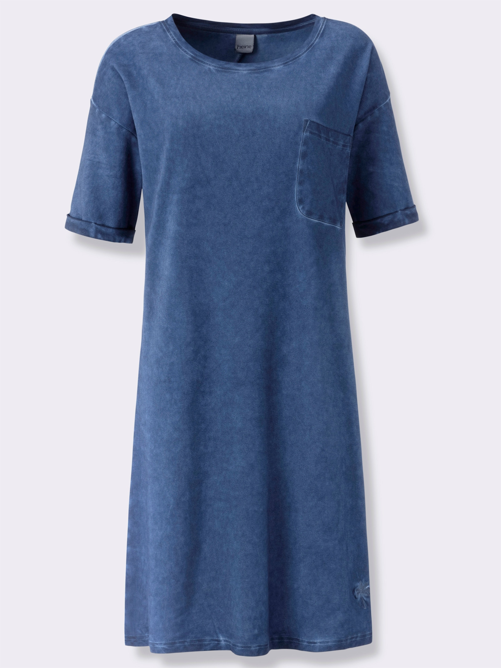 heine Jerseykleid mit Oil-dyed-Waschung - jeansblau