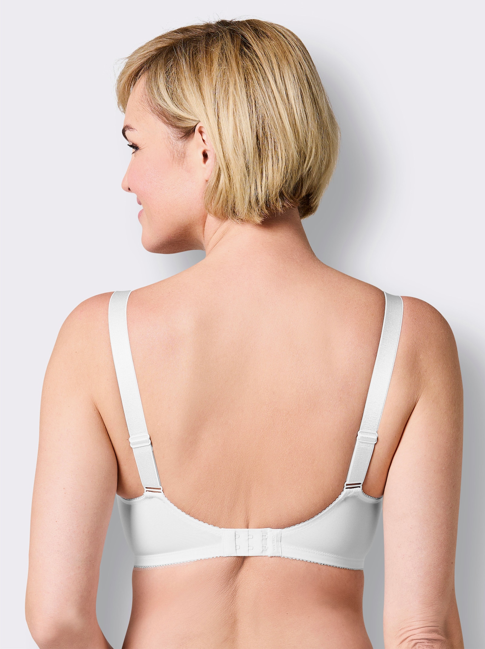 wäschepur BH ohne Bügel mit Spitze - weiß