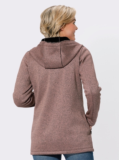 Übergangsjacke in Melange-Qualität - rosenholz-meliert