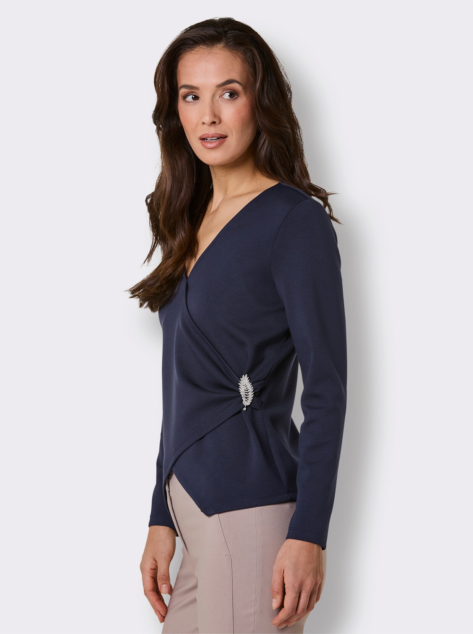 CREATION L PREMIUM V-Shirt - marine