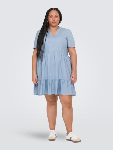 ONLY CARMAKOMA Minikleid - cashmere blue