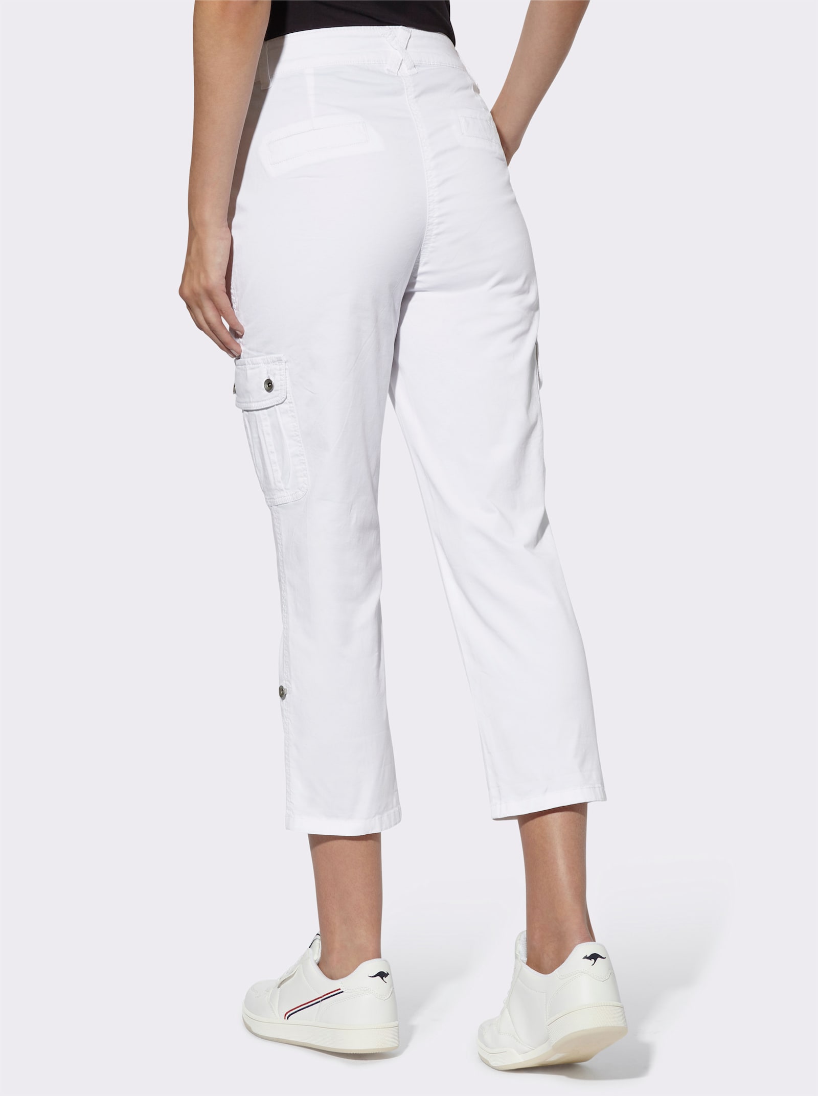 heine Cargohose in verkürzter Länge - weiß