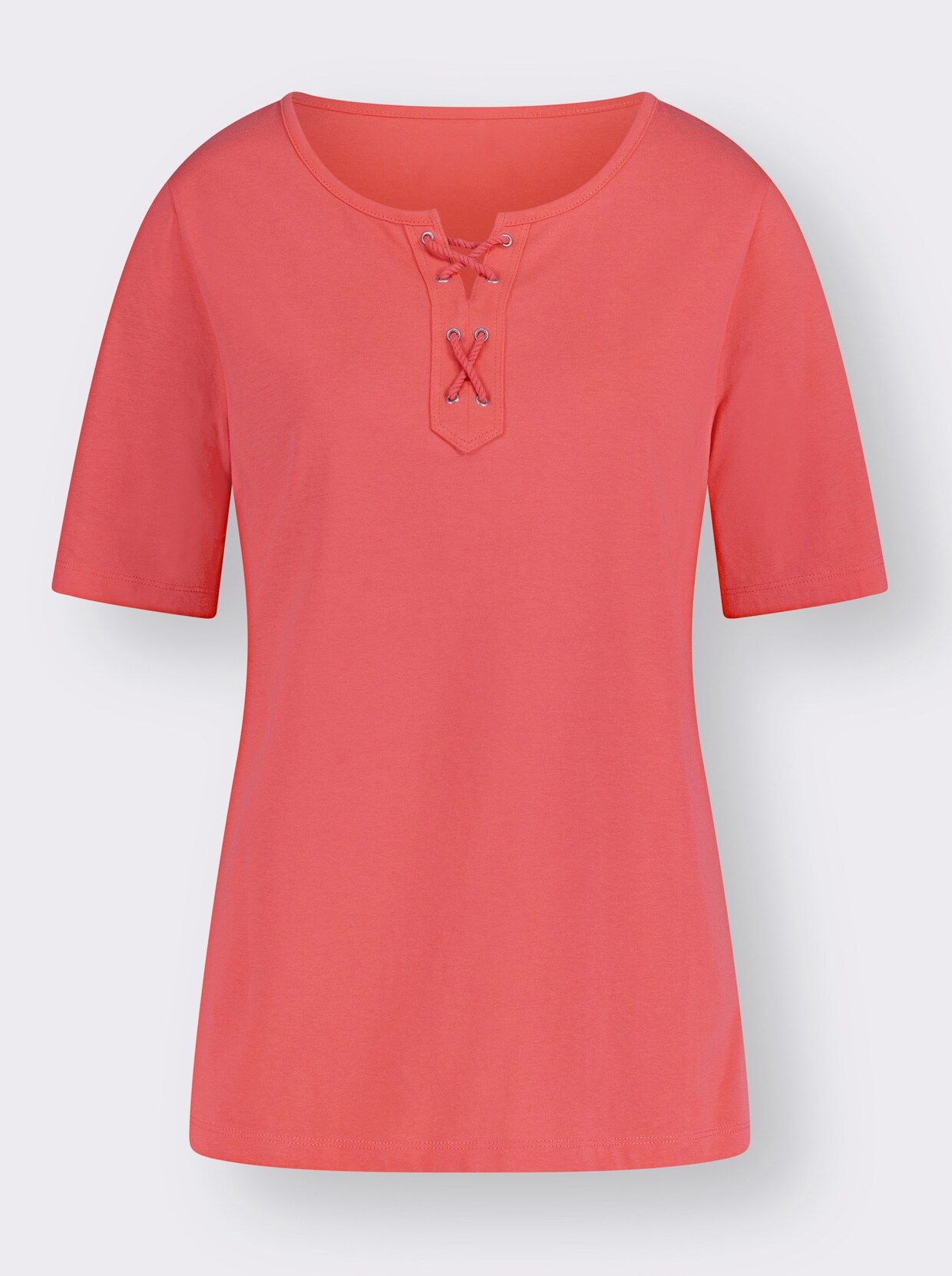 Shirt met korte mouwen - koraal