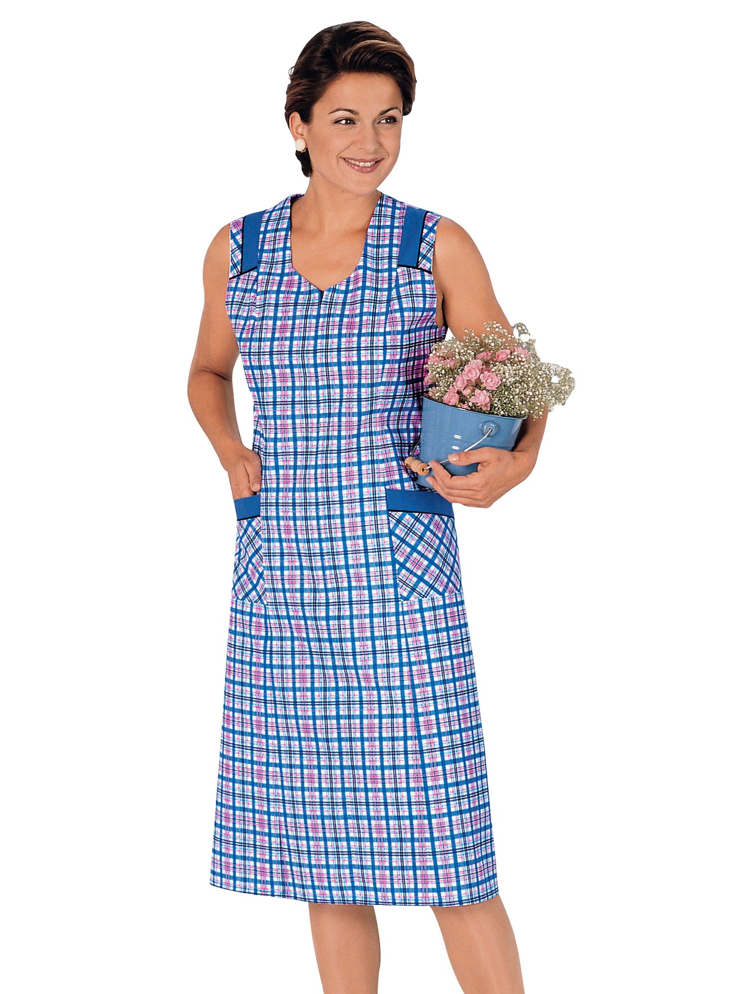 Schürze - blau-kariert