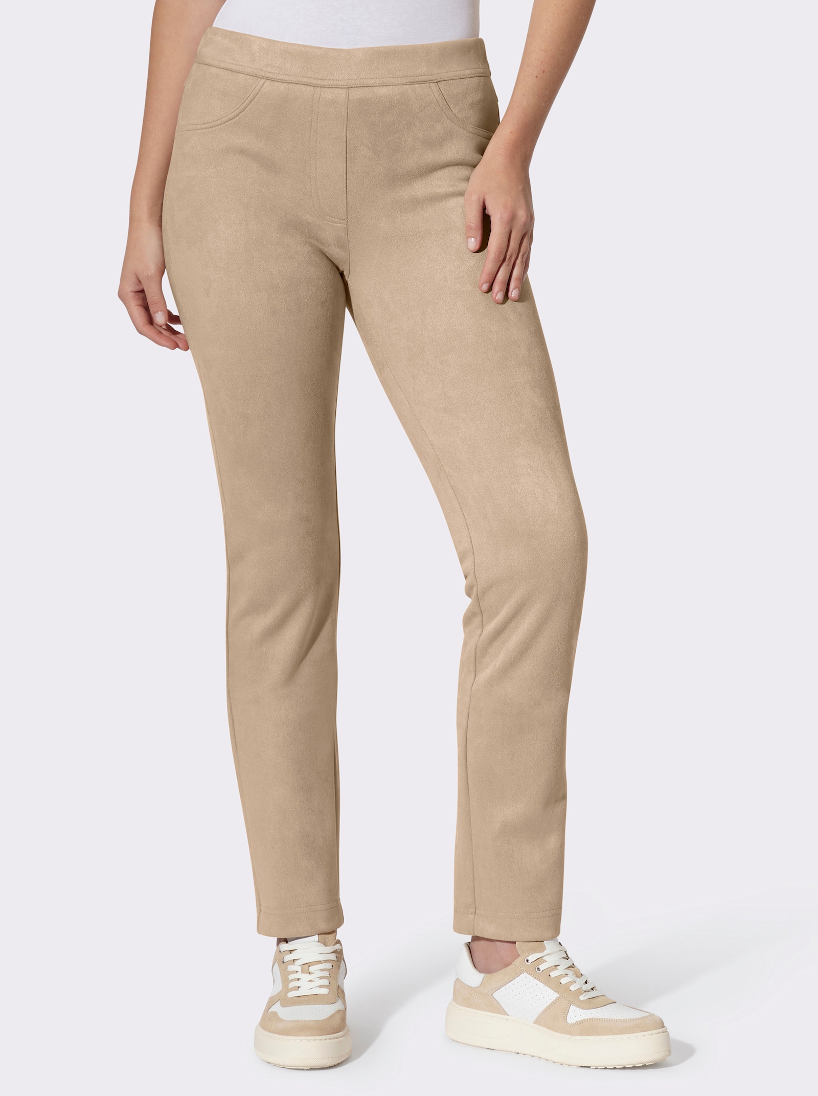 heine Stretch-Hose mit Dehnbund hinten - beige