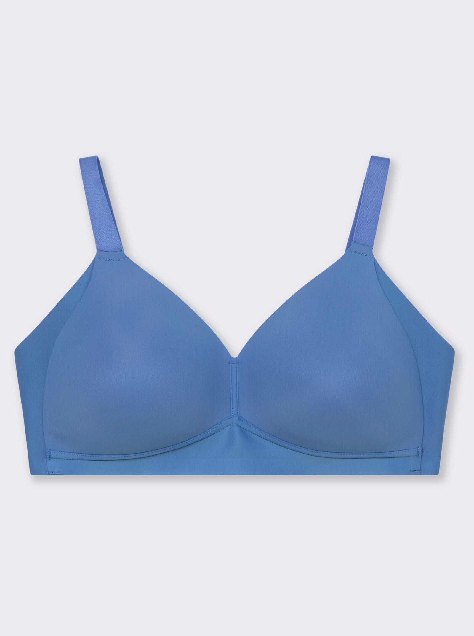 Naturana T-Shirt-BH ohne Bügel - mittelblau