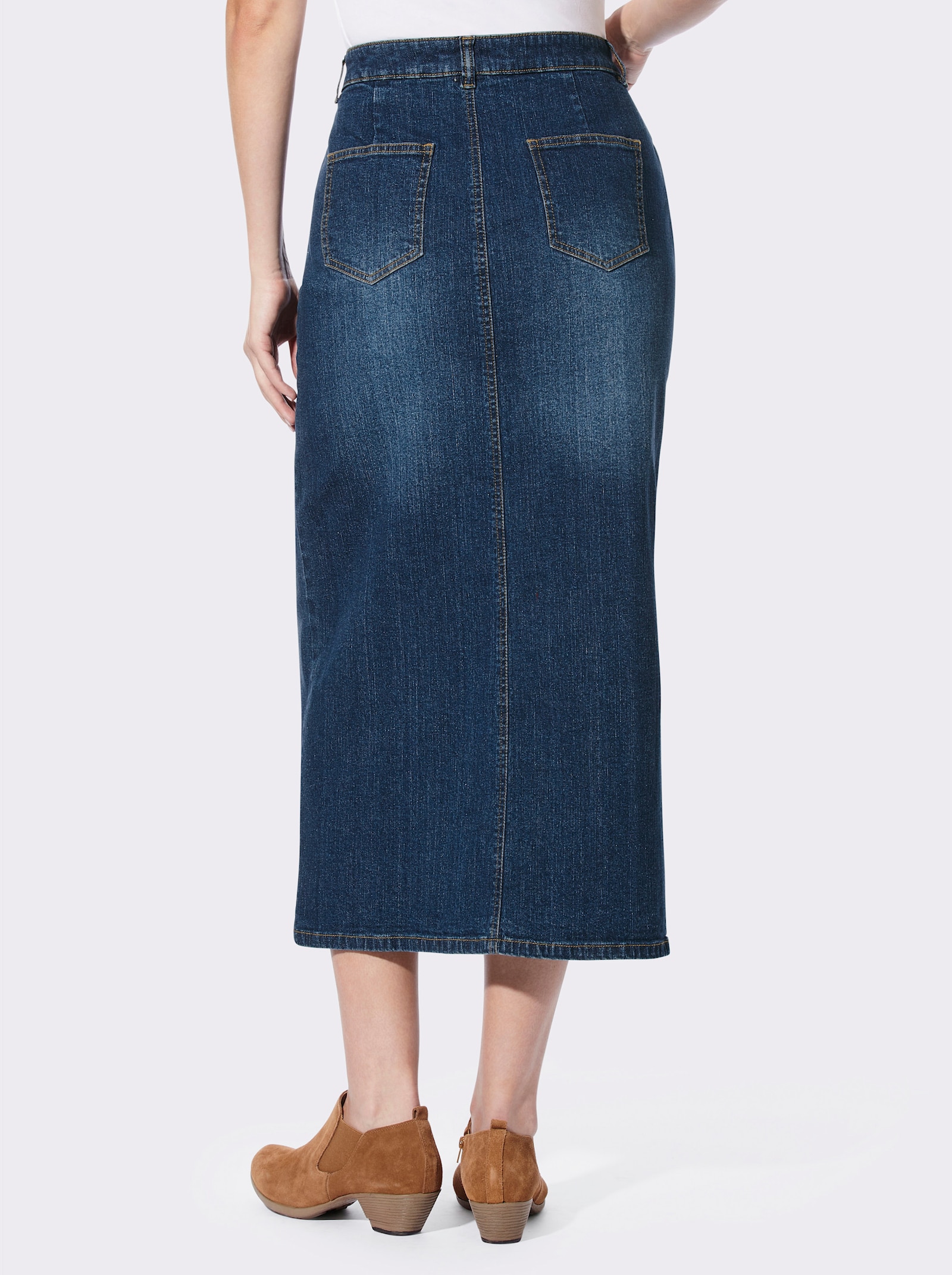 heine Jeansrock im 5-Pocket-Stil - blue-stone-washed