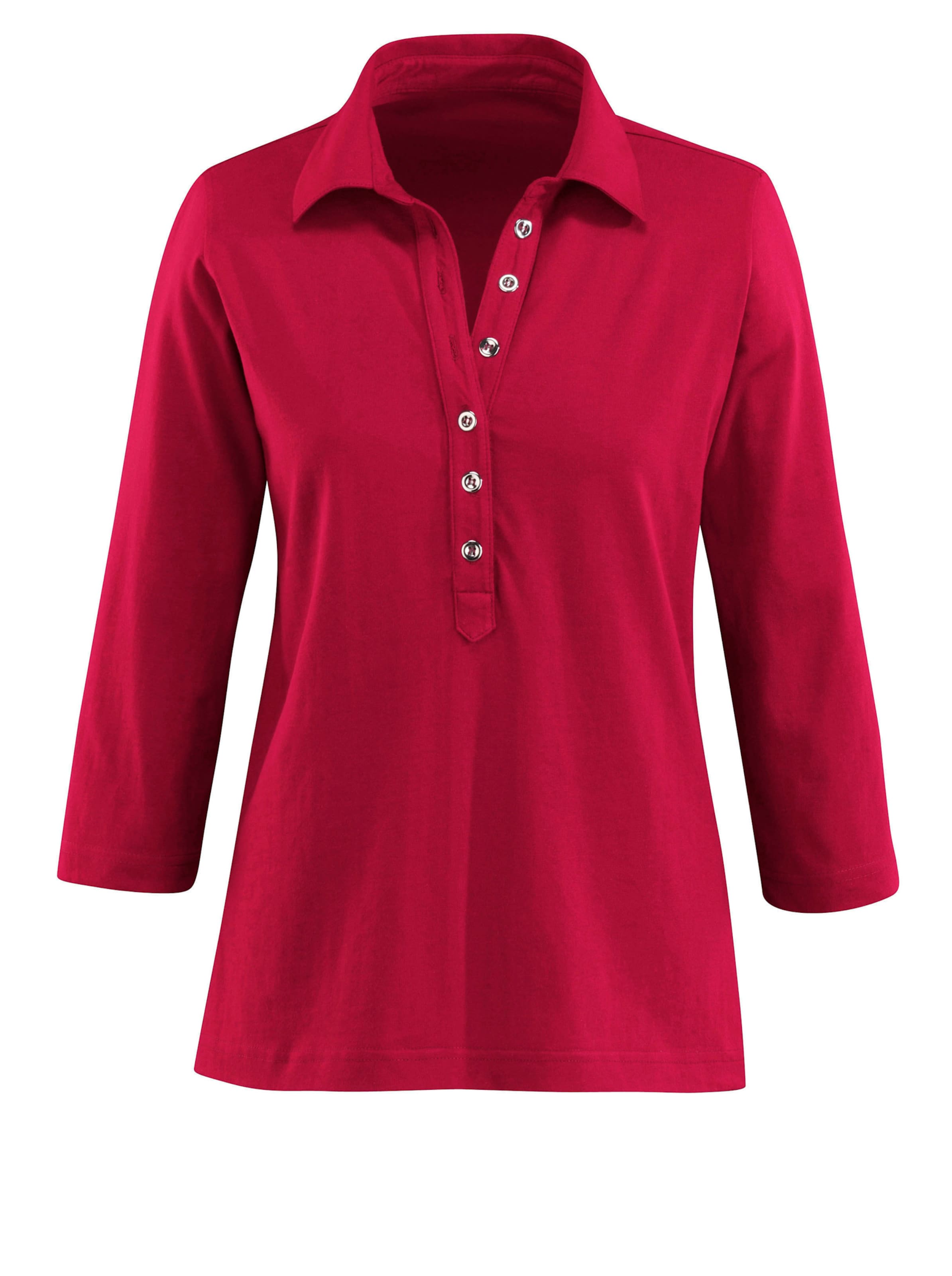Kirschrot Poloshirt - Bild 3