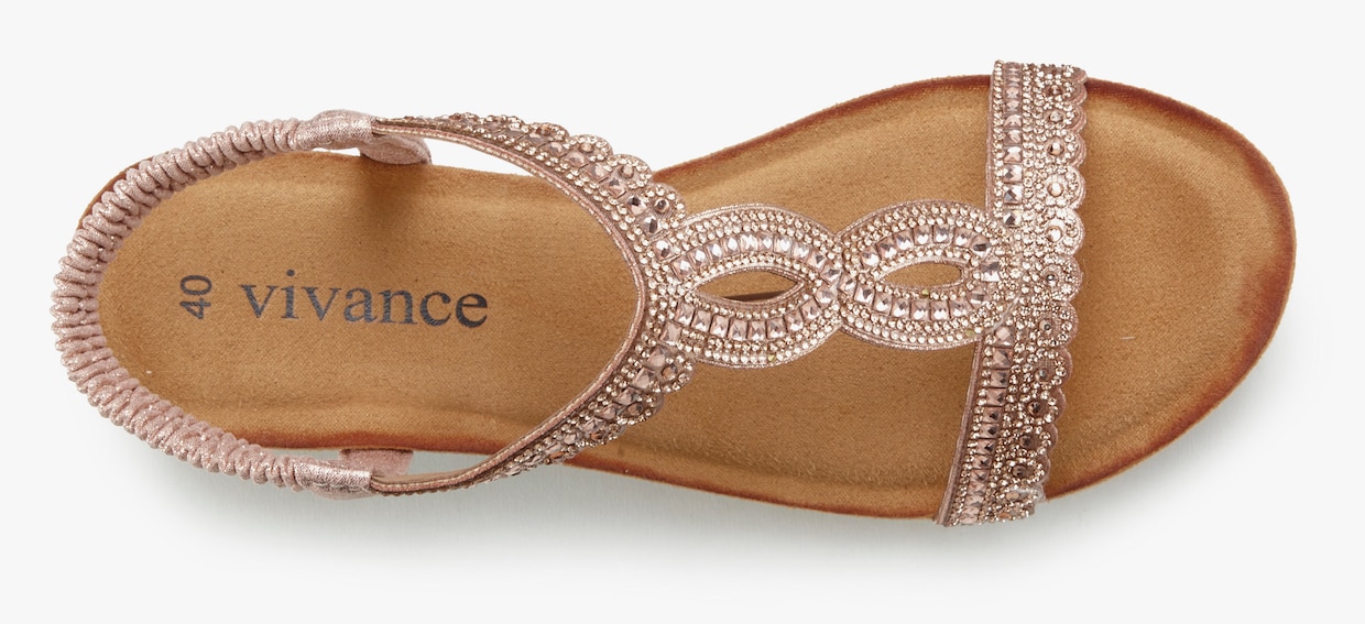 Vivance Sandales - couleur or rose