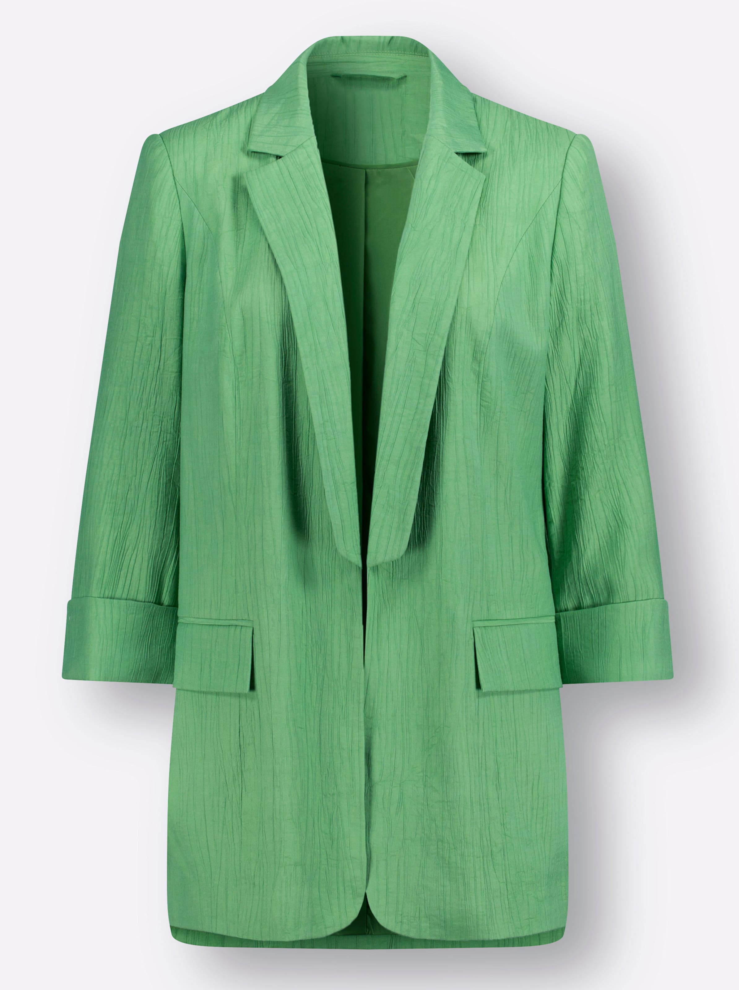 Création L Damen Hellgrün Jackenblazer Creation L "Blazer", Gr. 50, Grün (Apfel), 85% Viskose, 15% Polyamid, Blazer - Bild 3