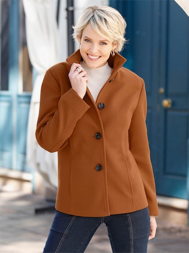 Jacke - cognac