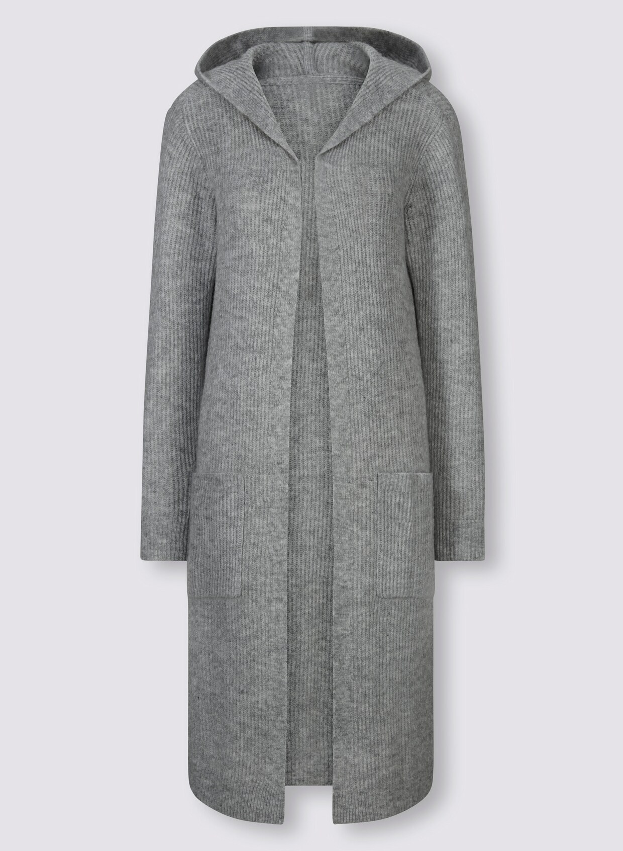 heine Strickjacke - grau-meliert