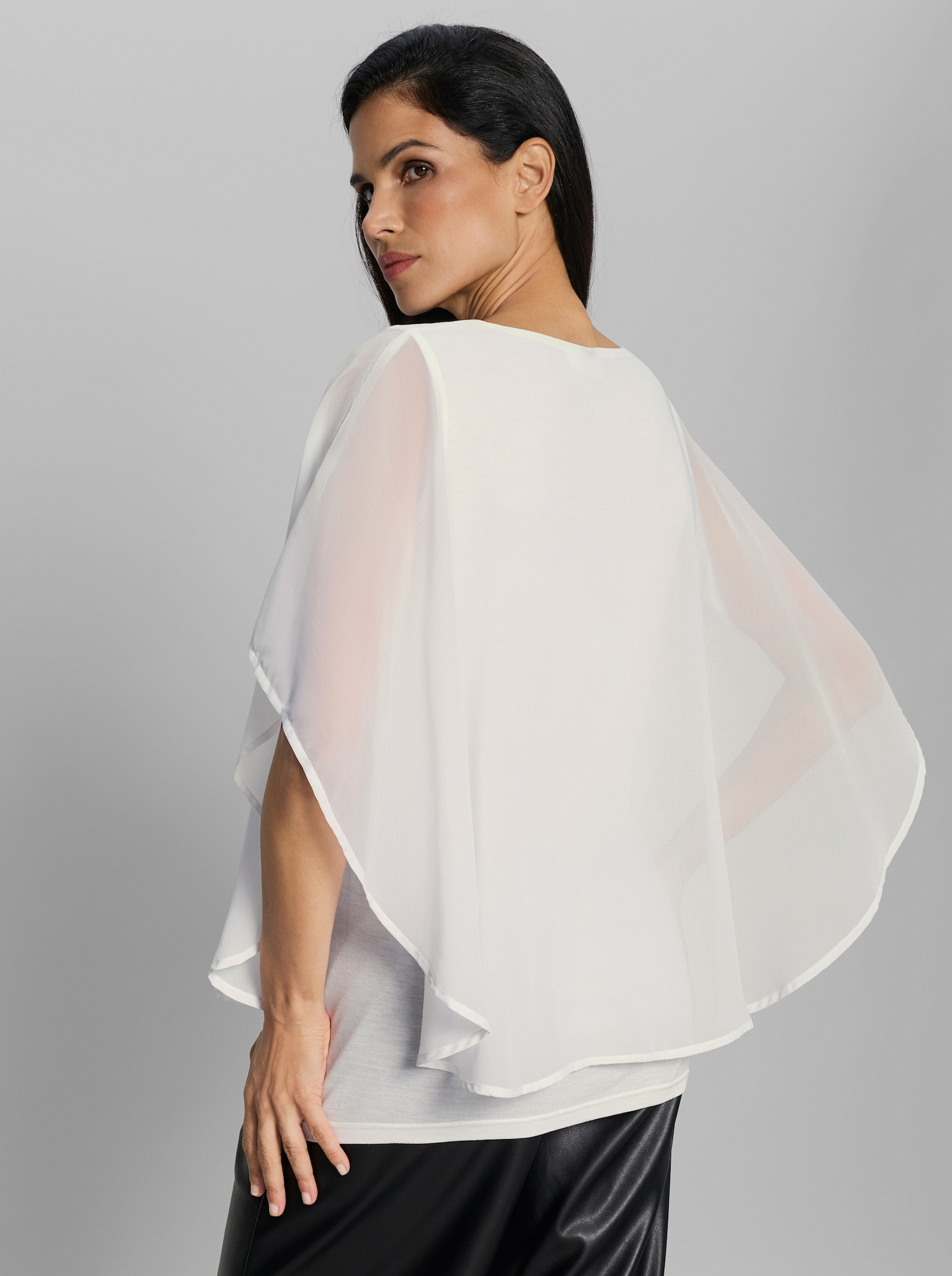 heine Schlupfbluse mit fixiertem Top - ecru