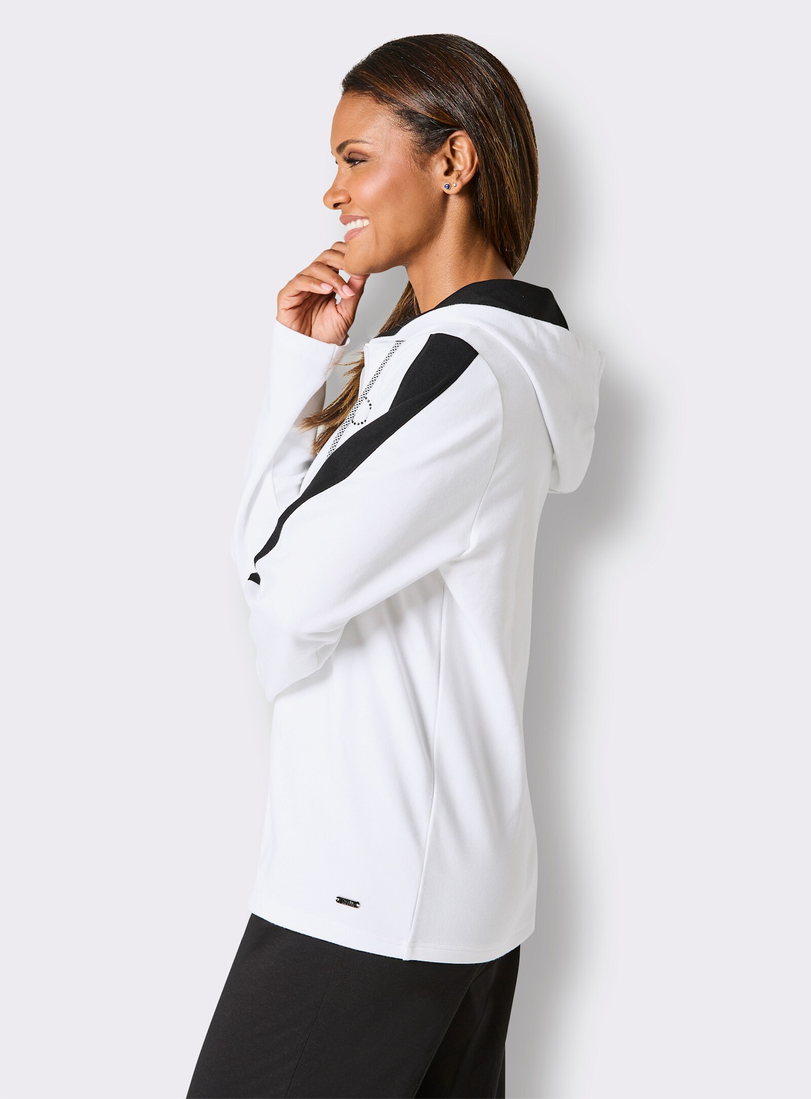 feel good Jacke - ecru-schwarz