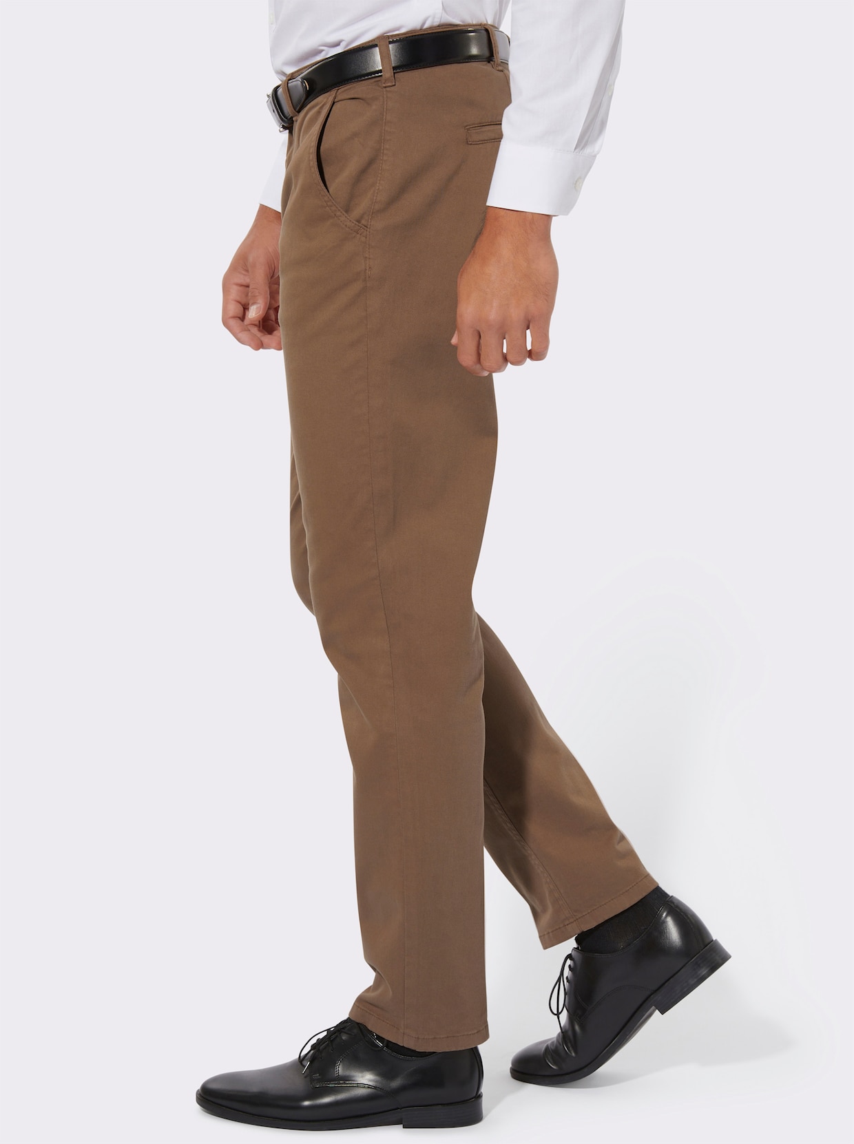 Stretch-Jeans - braun