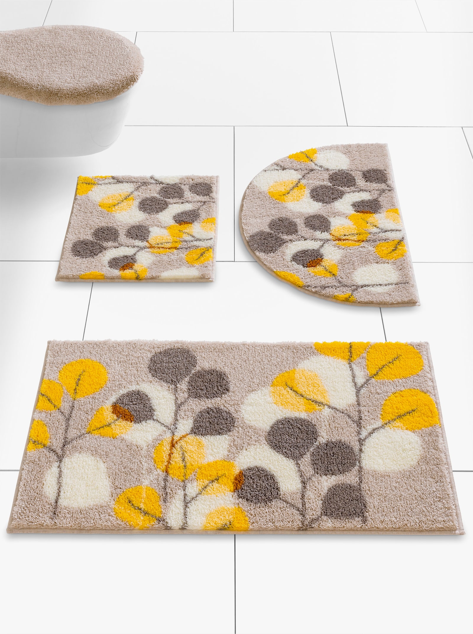 Grund Badmat - taupe/bont