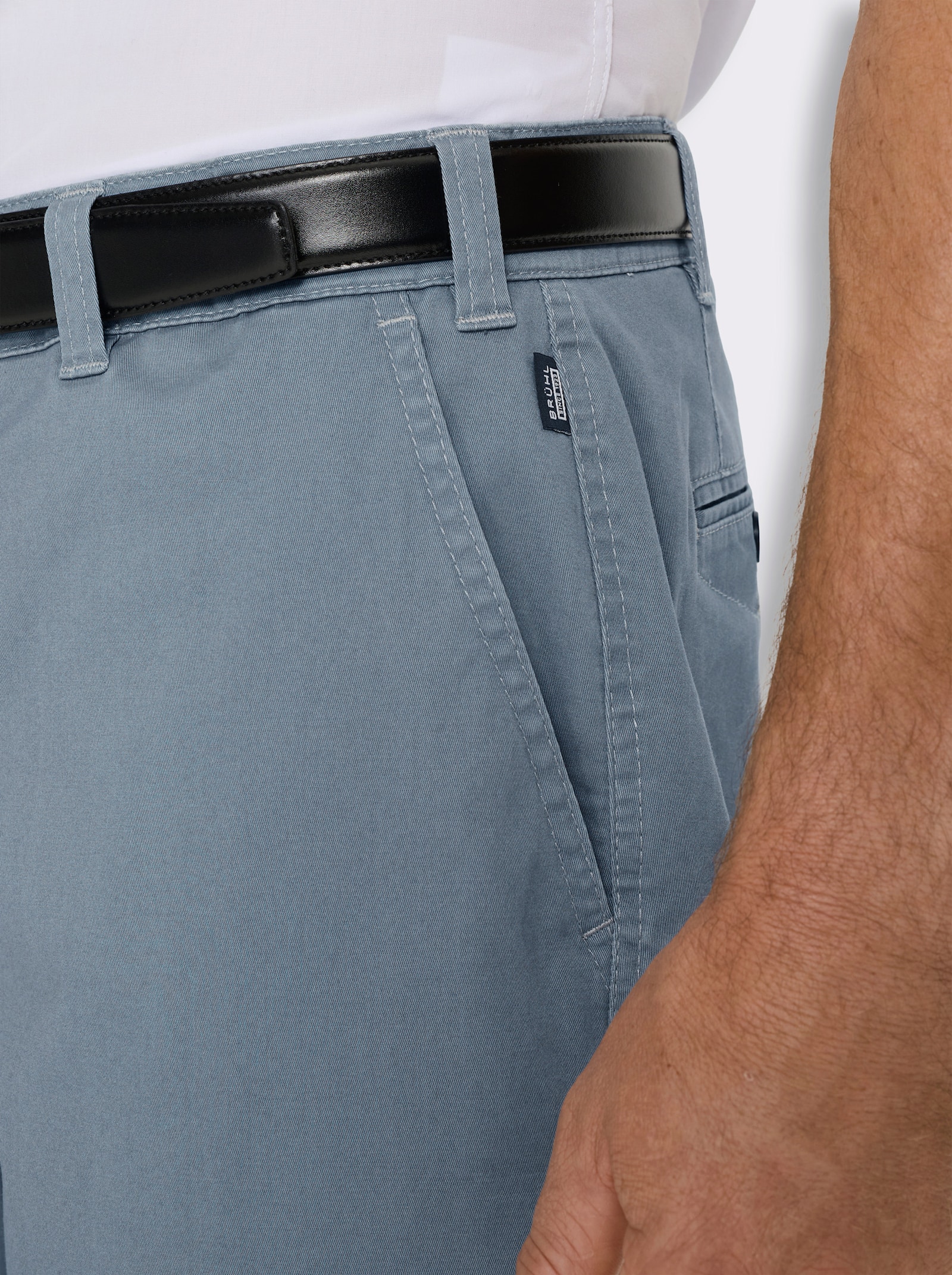 Brühl Hose mit hoher Farbbrillanz - rauchblau