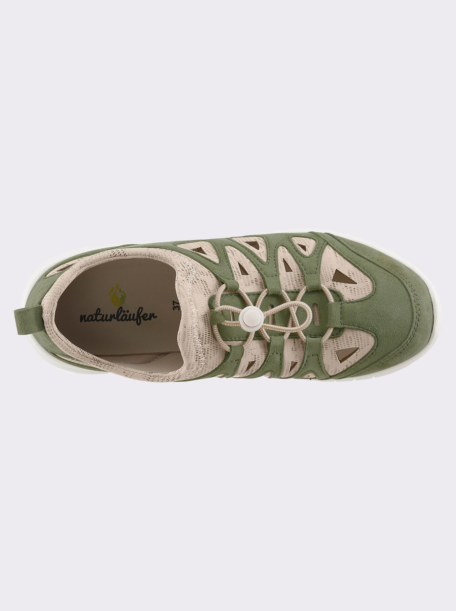 Naturläufer Slipper mit Polsterung - schilf