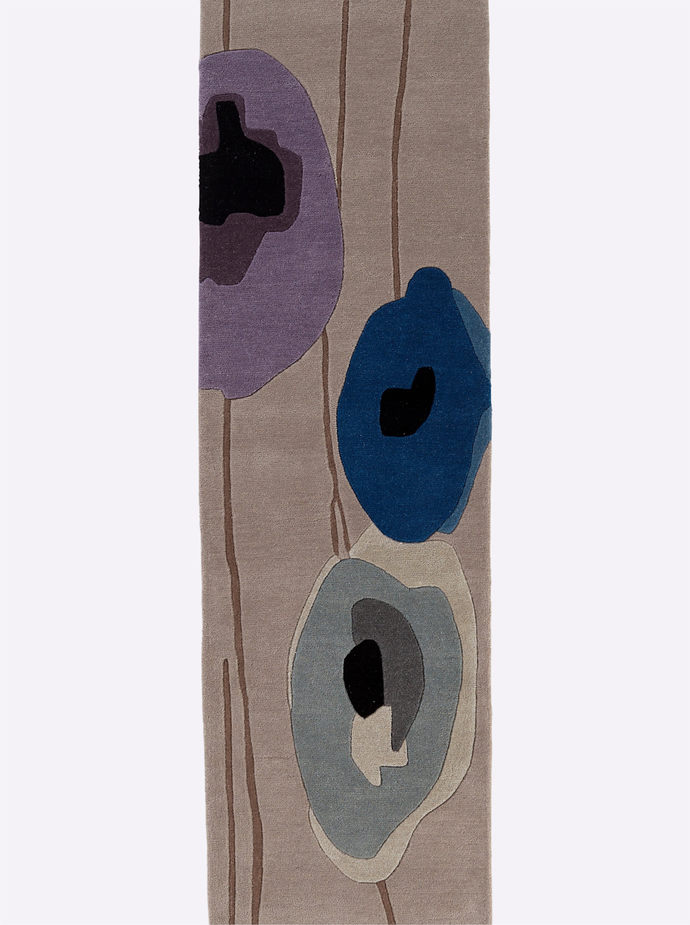BLAU.DE günstig Kaufen-Teppich in taupe-blau von heine home. Teppich in taupe-blau von heine home <![CDATA[Teppich Von Hand getuftet, mit aufwendigen Blüten im feinem Farbverlauf. Florhöhe ca. 20 mm.]]>. 