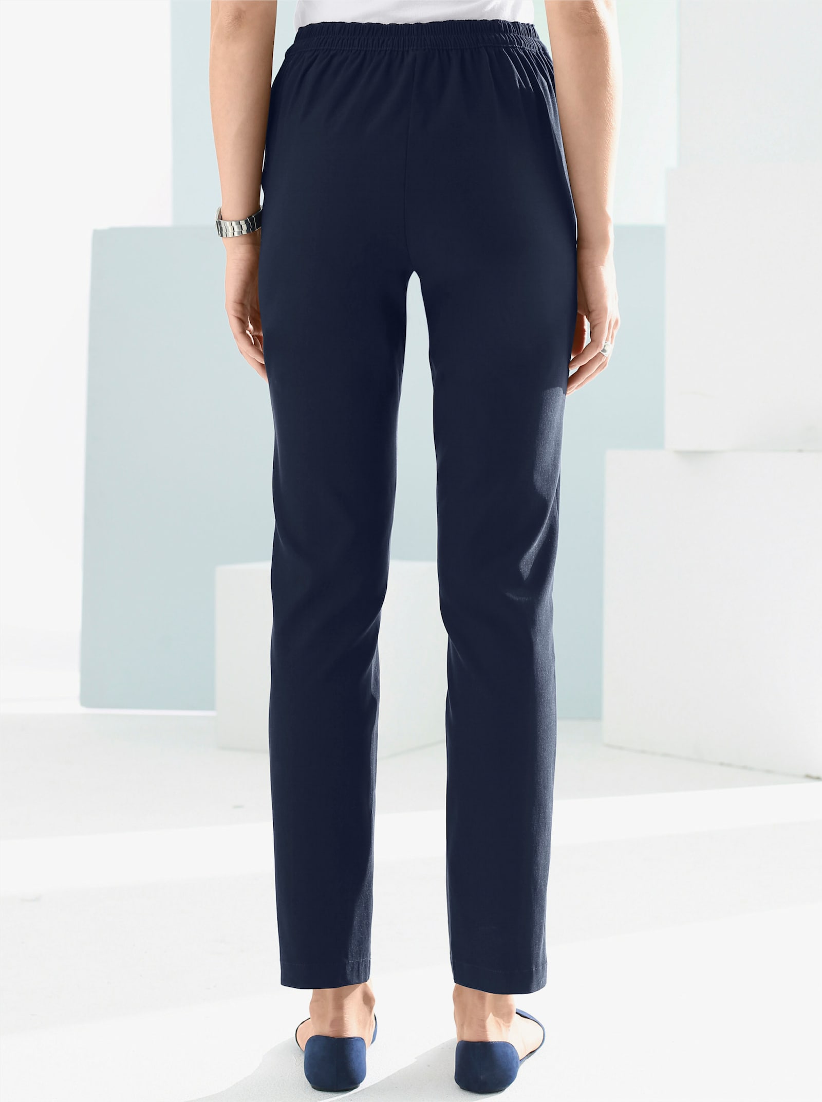 Bengalinhose mit Zierreißverschlüssen - marine