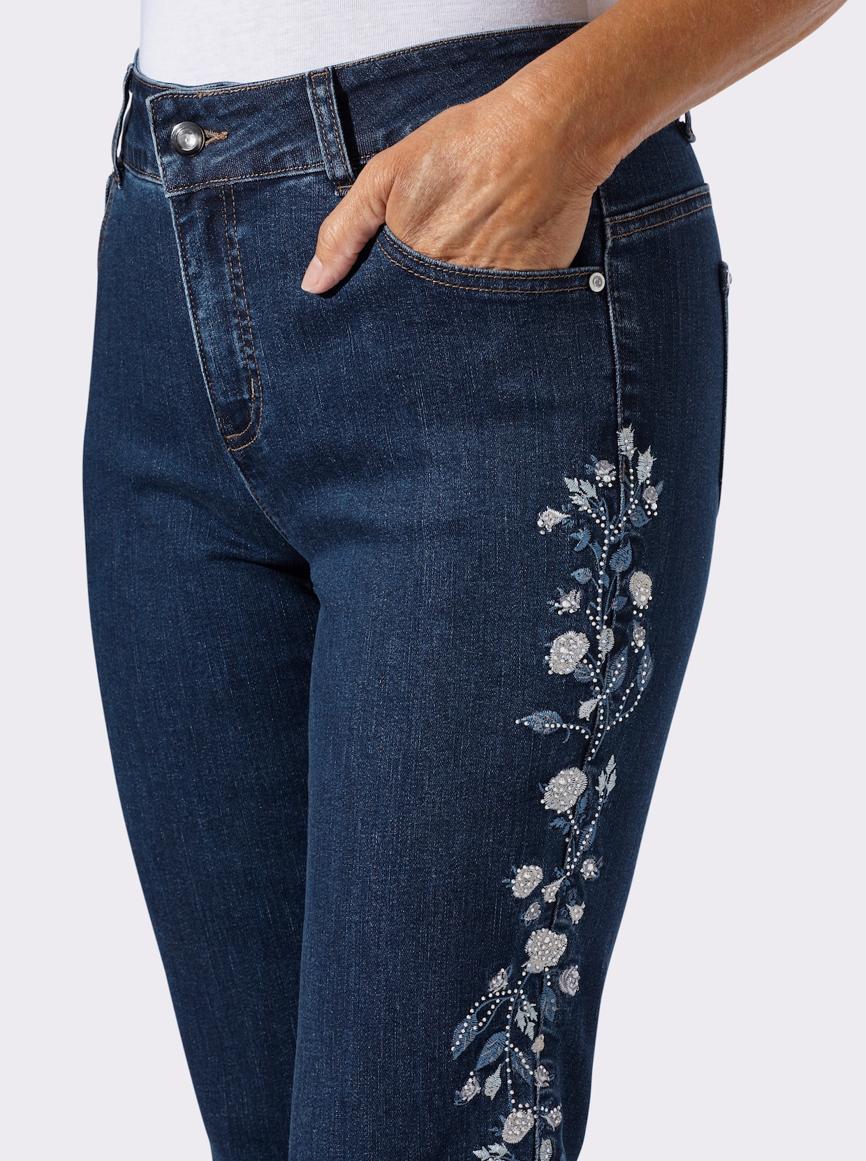 5-Pocket-Jeans - blue-stone-washed