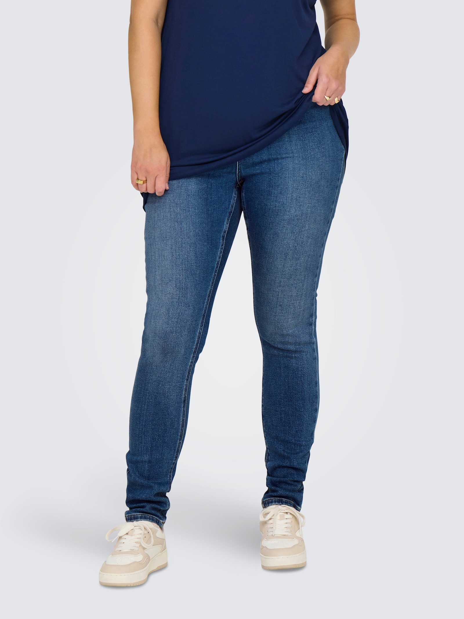 ONLY CARMAKOMA Skinny-fit-Jeans - medium blue denim