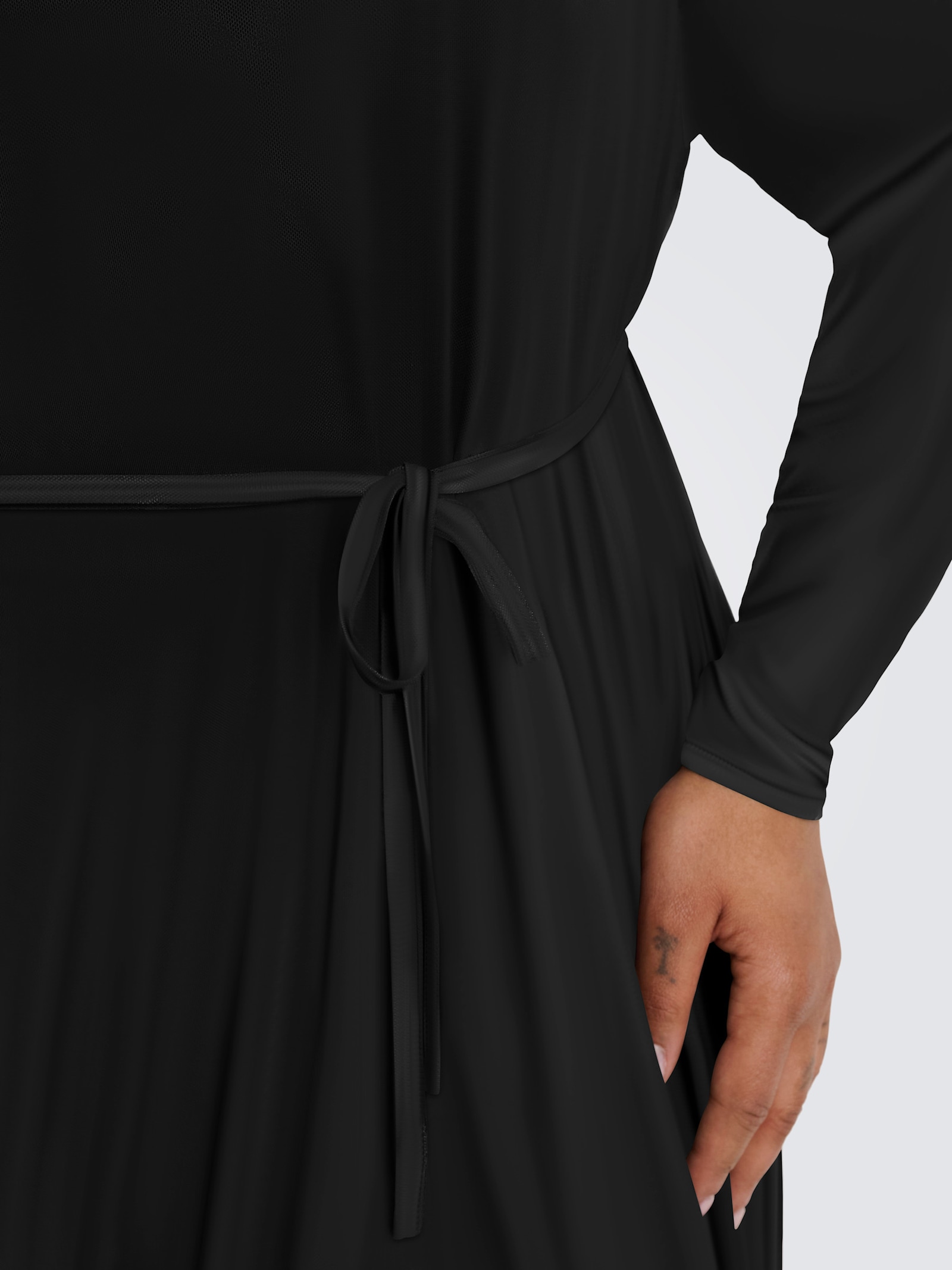 Chiffonkleid - black