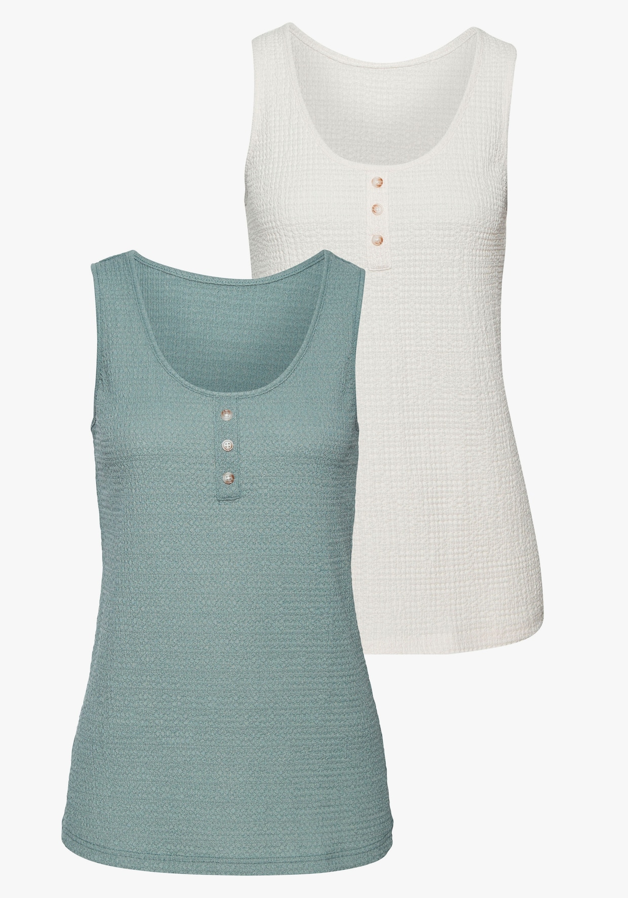 Vivance Strandtop - mint, creme