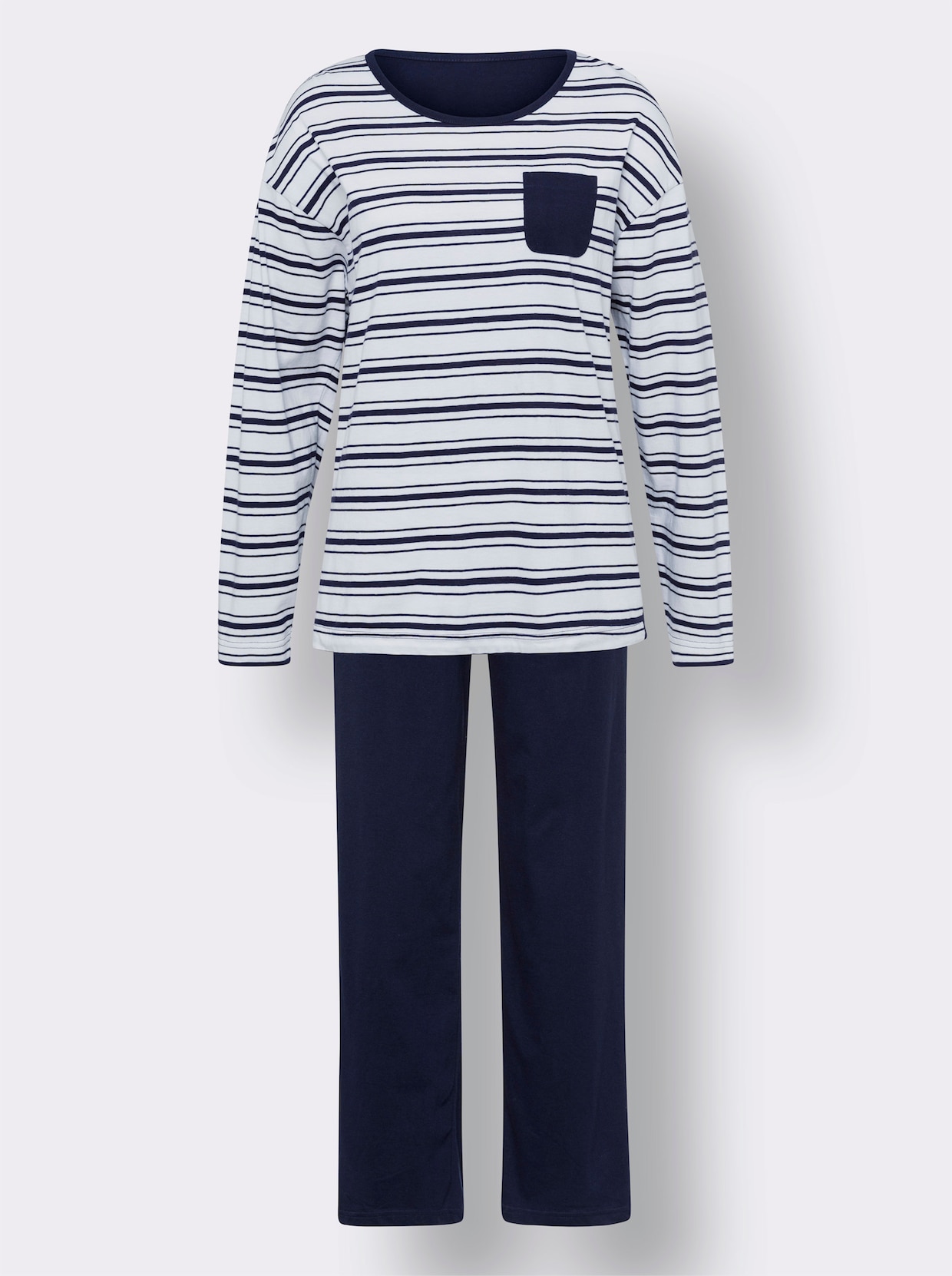 Pyjama - wit/marine