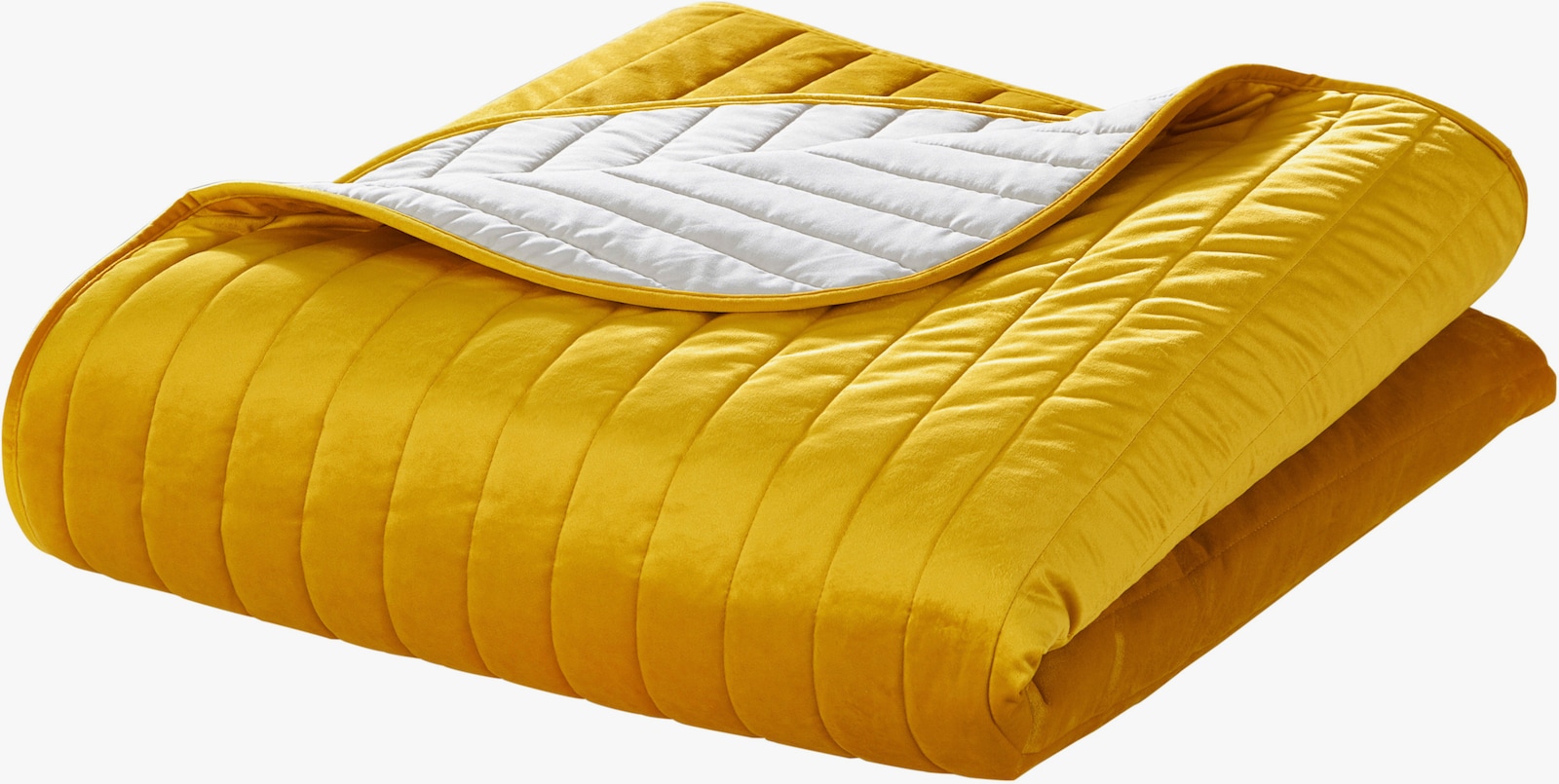 heine home Sprei - mosterdgeel