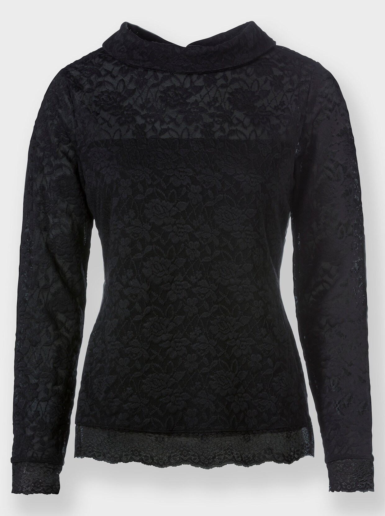 heine Shirt met lange mouwen - zwart