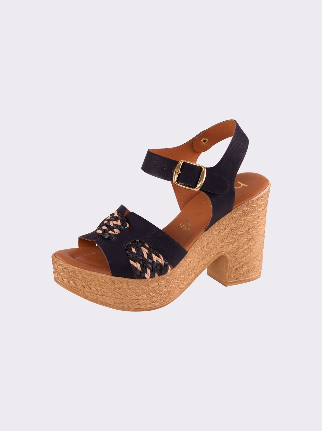 heine Sandalette - schwarz-beige