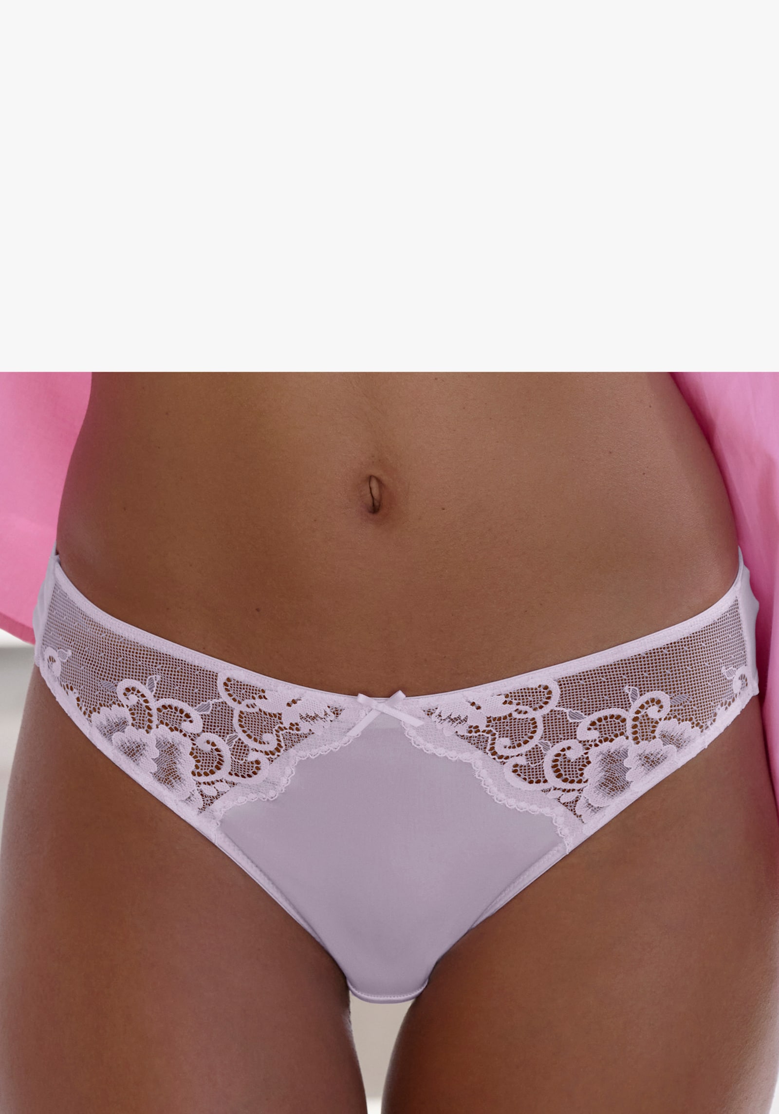 petite fleur by Lascana Slip - 2x wit + 1x zwart