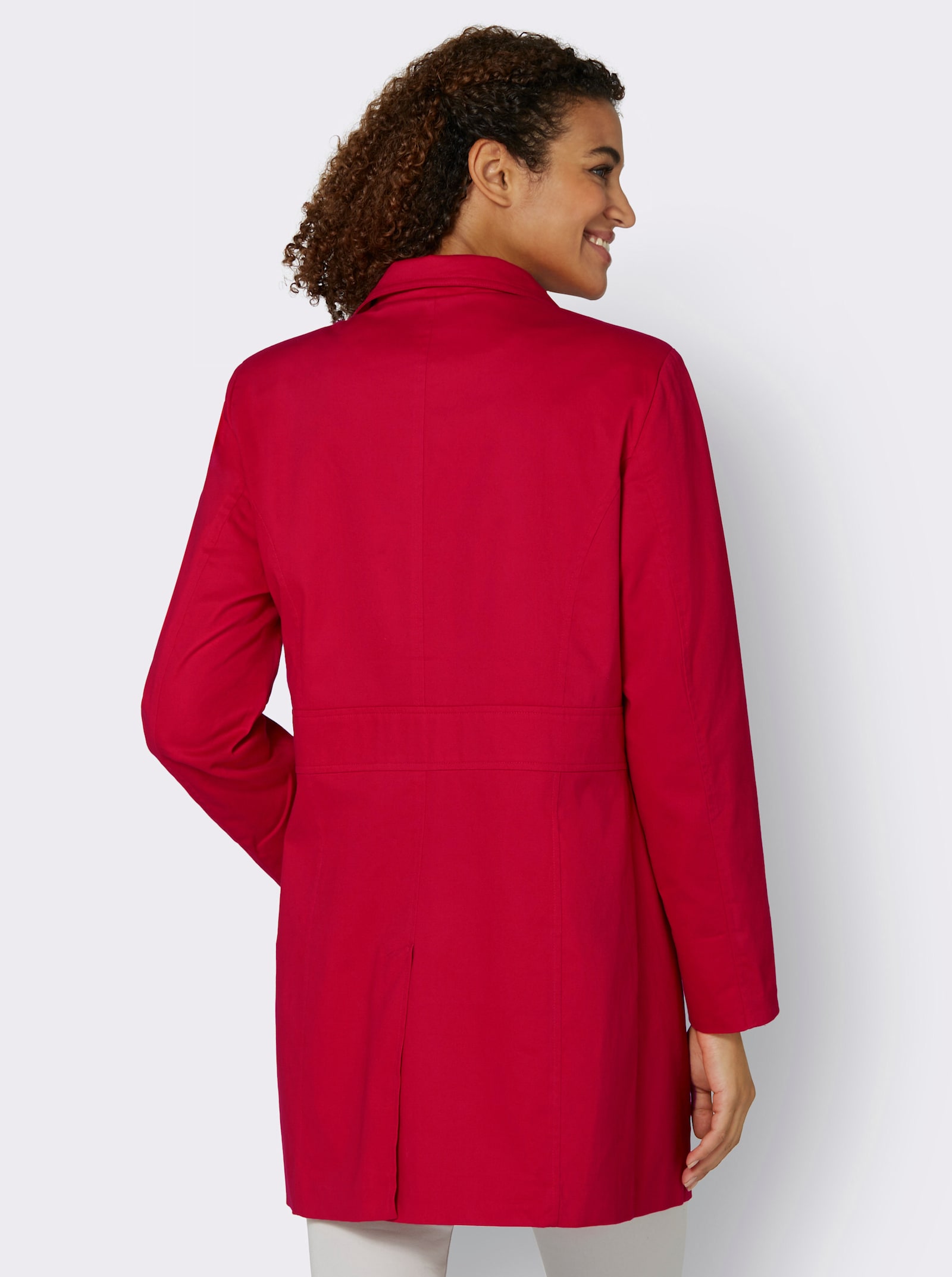 Jacke mit variablem Kragen - rot