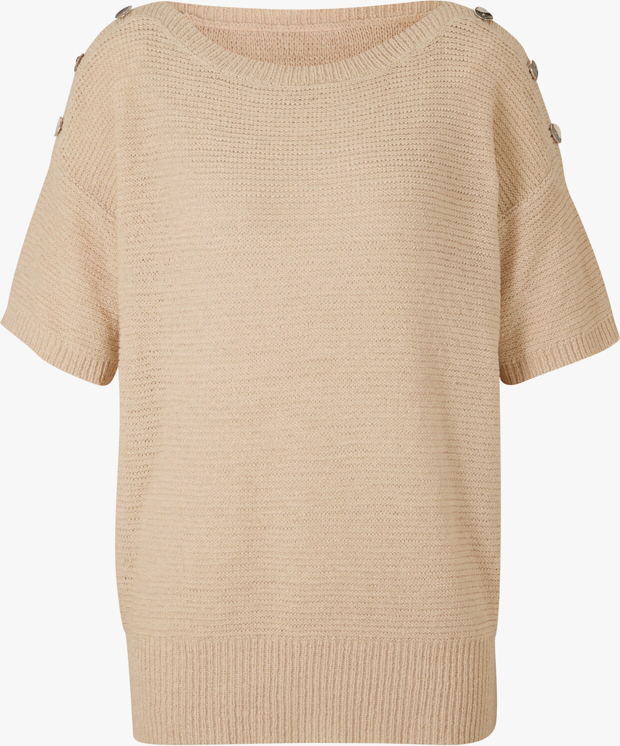 heine Pullover met korte mouwen - zand