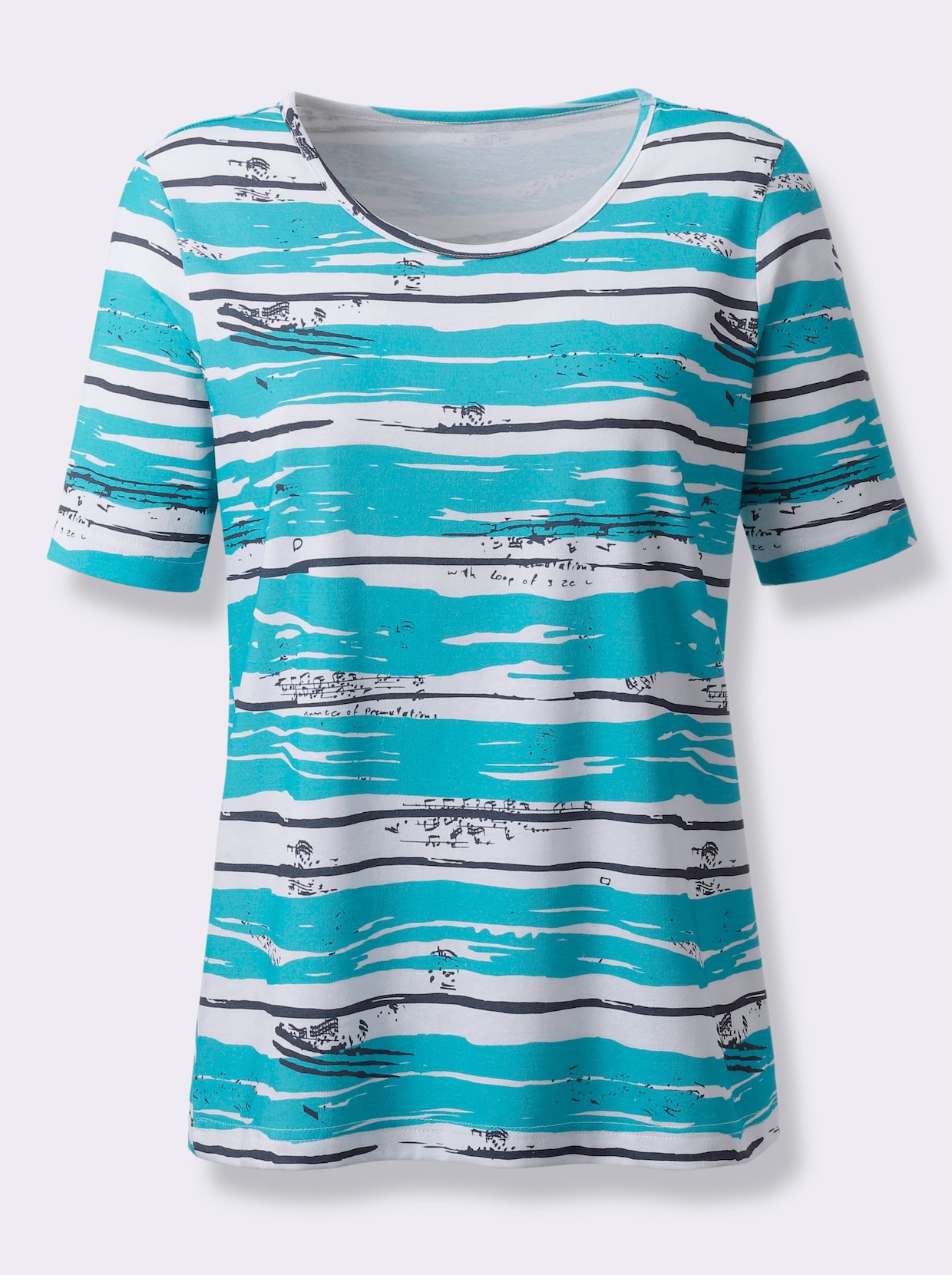Bedrukt shirt - turquoise/marine bedrukt