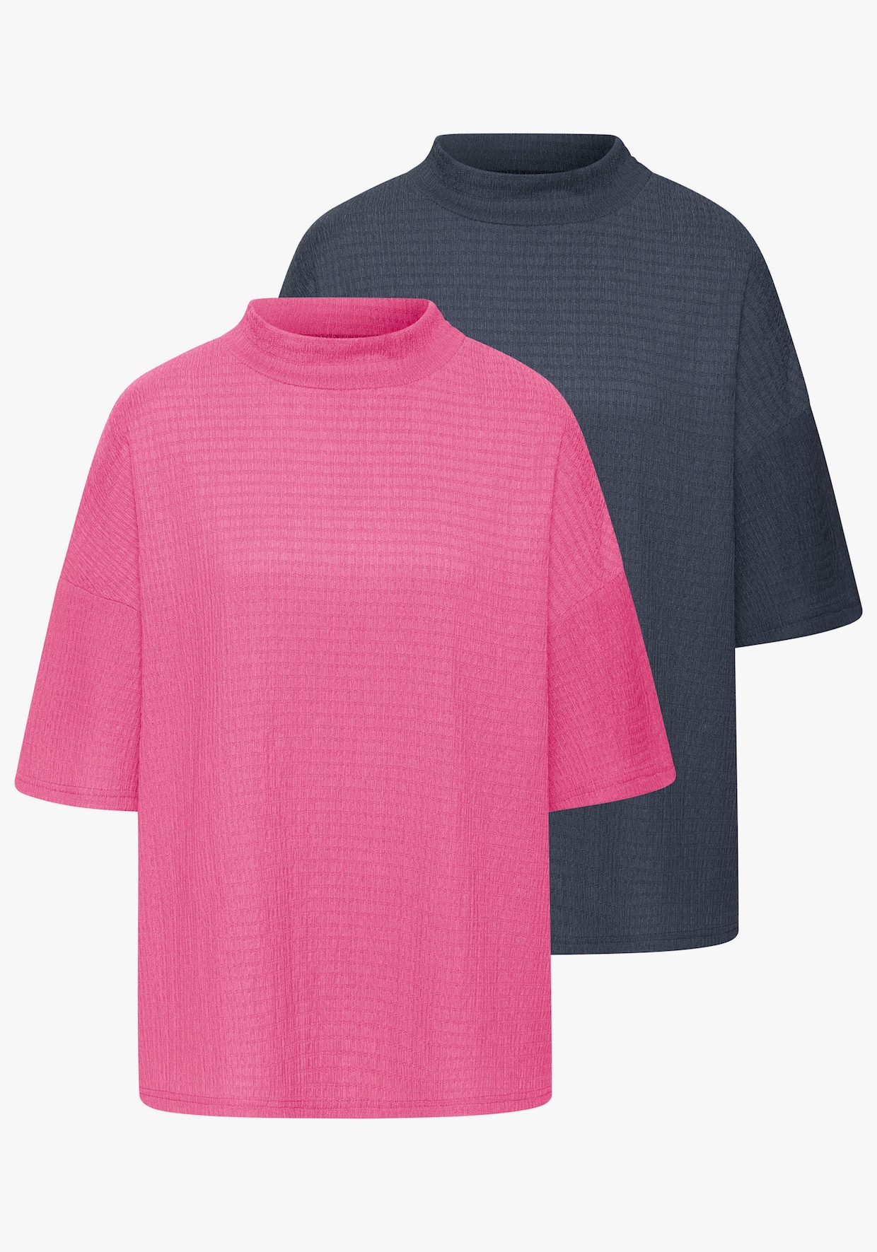 LASCANA Kurzarmshirt - pink, navy