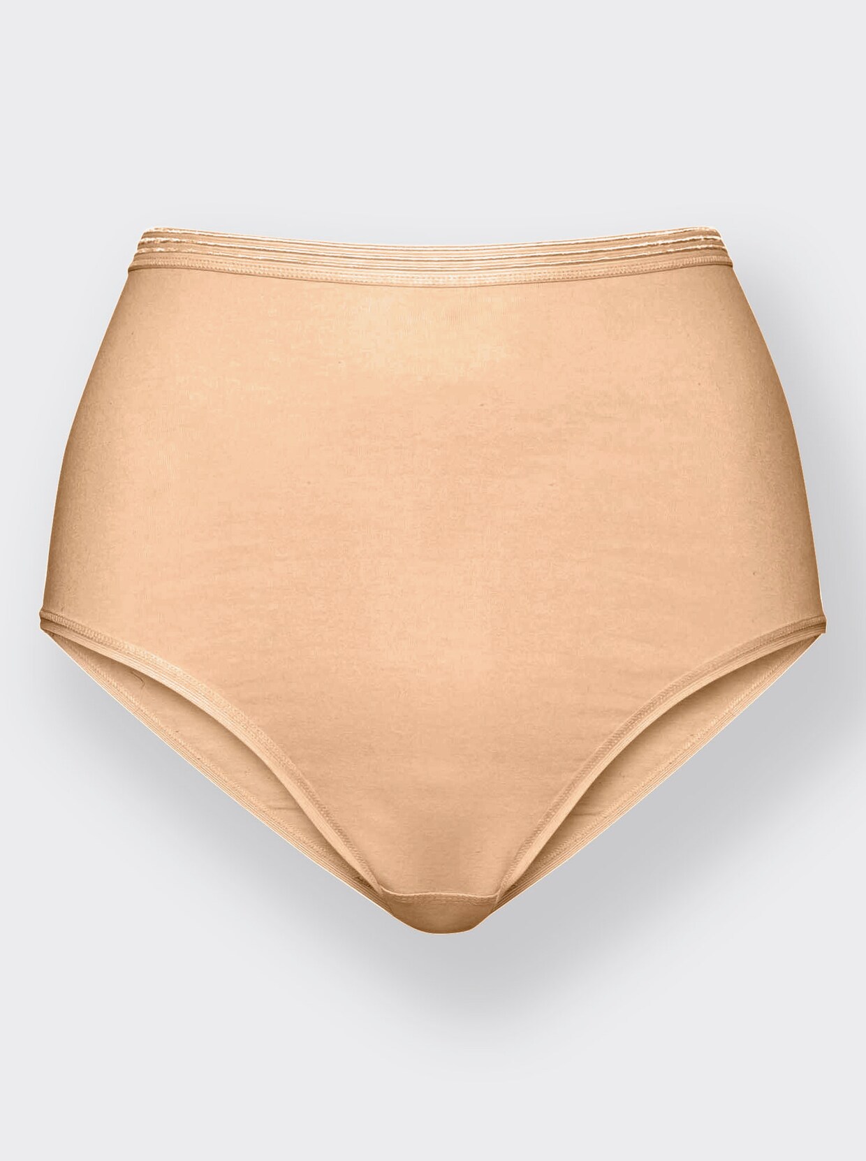 wäschepur Slip - 2x weiss, 2x haut, 2x haut-gestreift