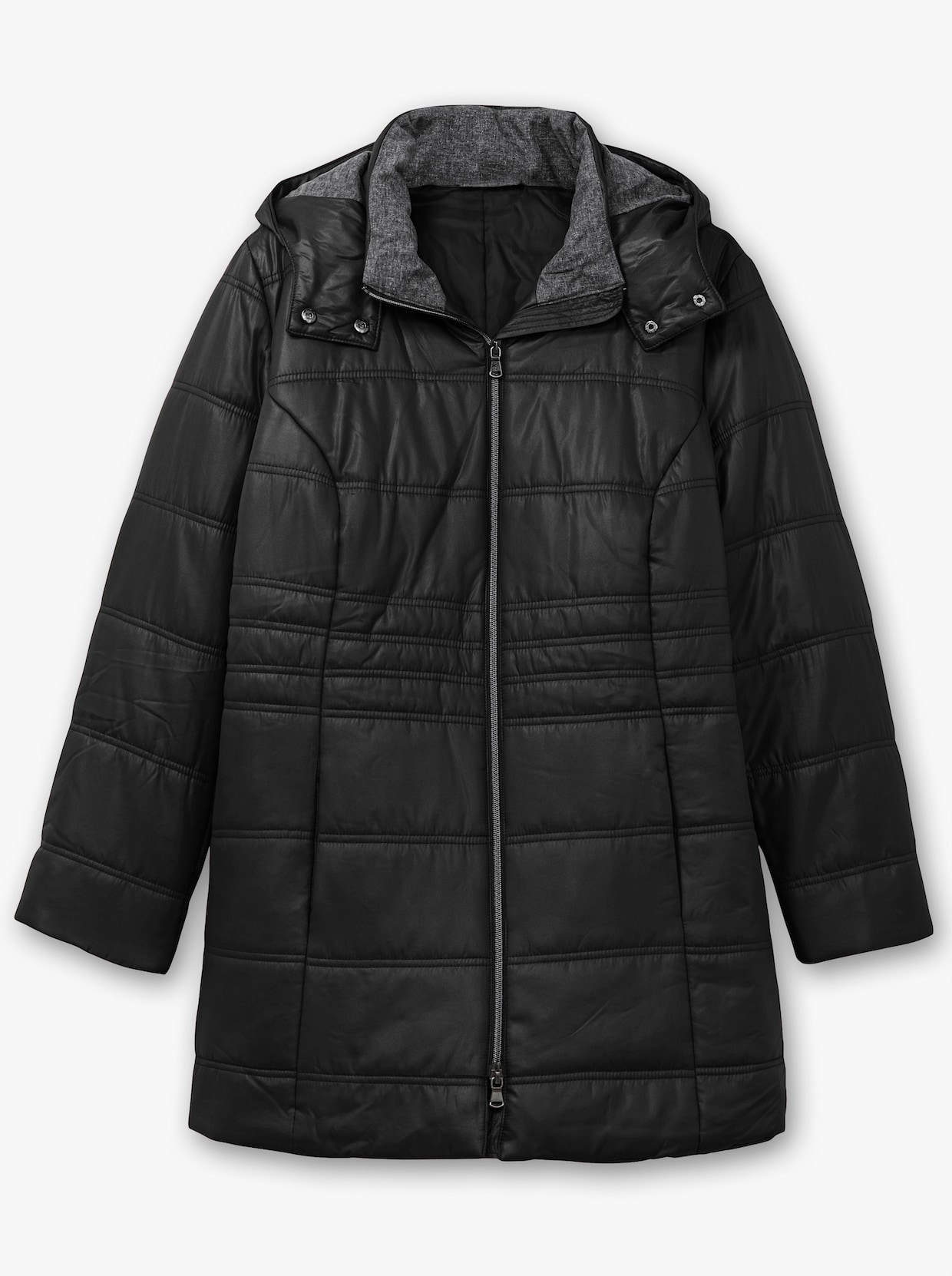 Longjacke - schwarz