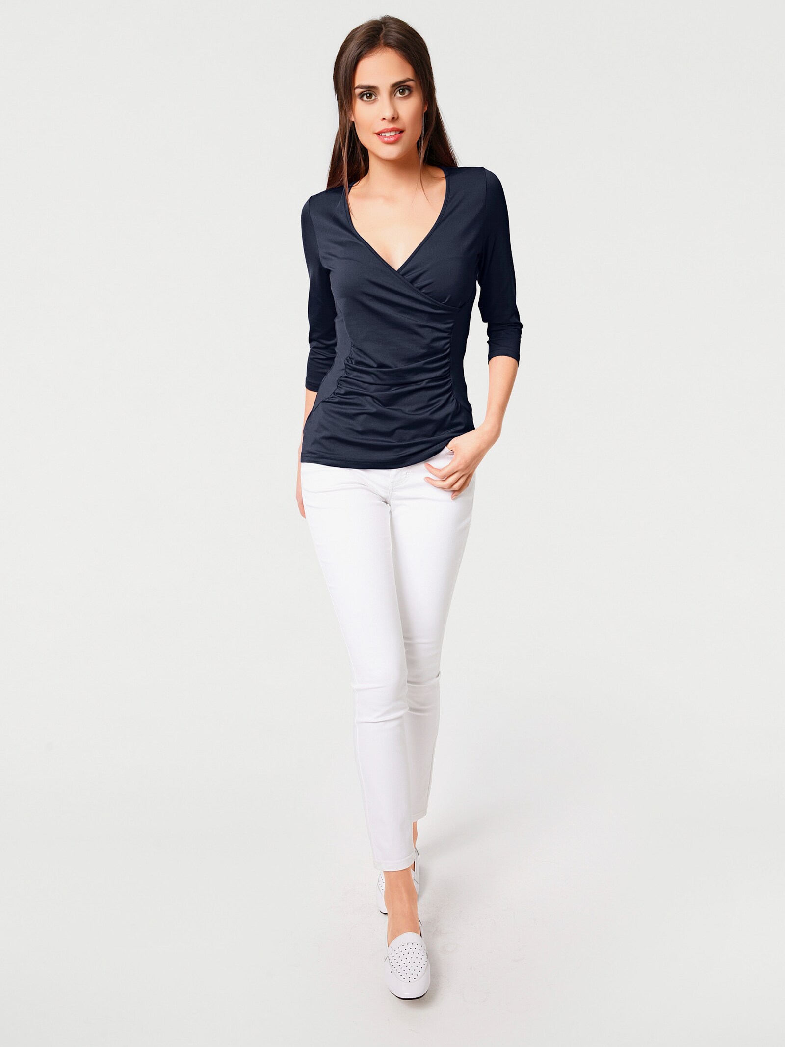 heine Wickelshirt in Tactel-Qualität - marine