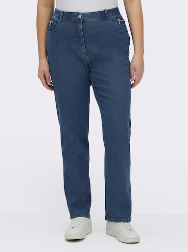 5-Pocket-Jeans gerade geschnitten - blue-stone-washed
