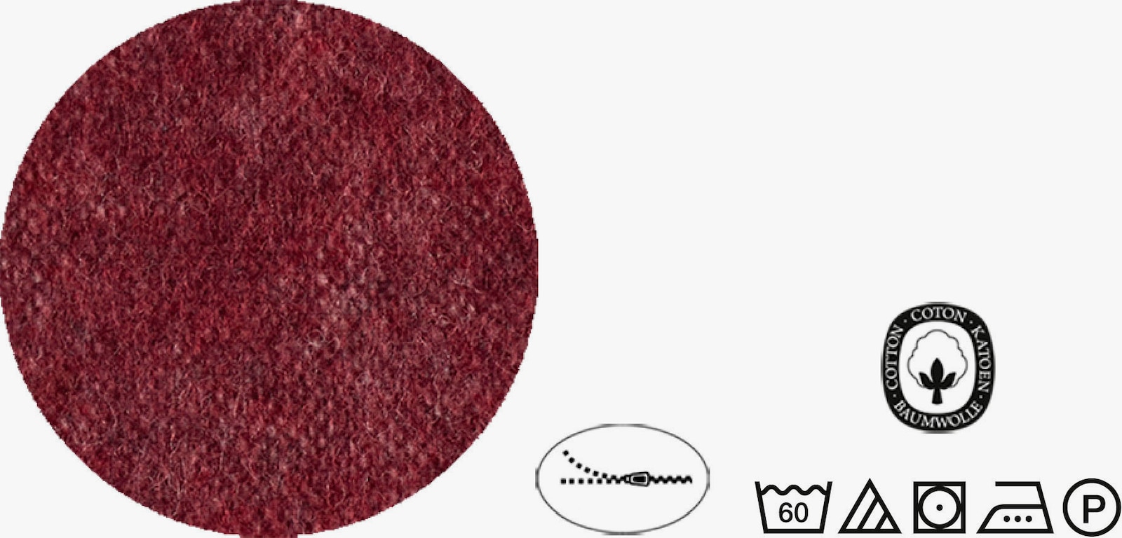 Biberna Bettwäsche - rot-blau