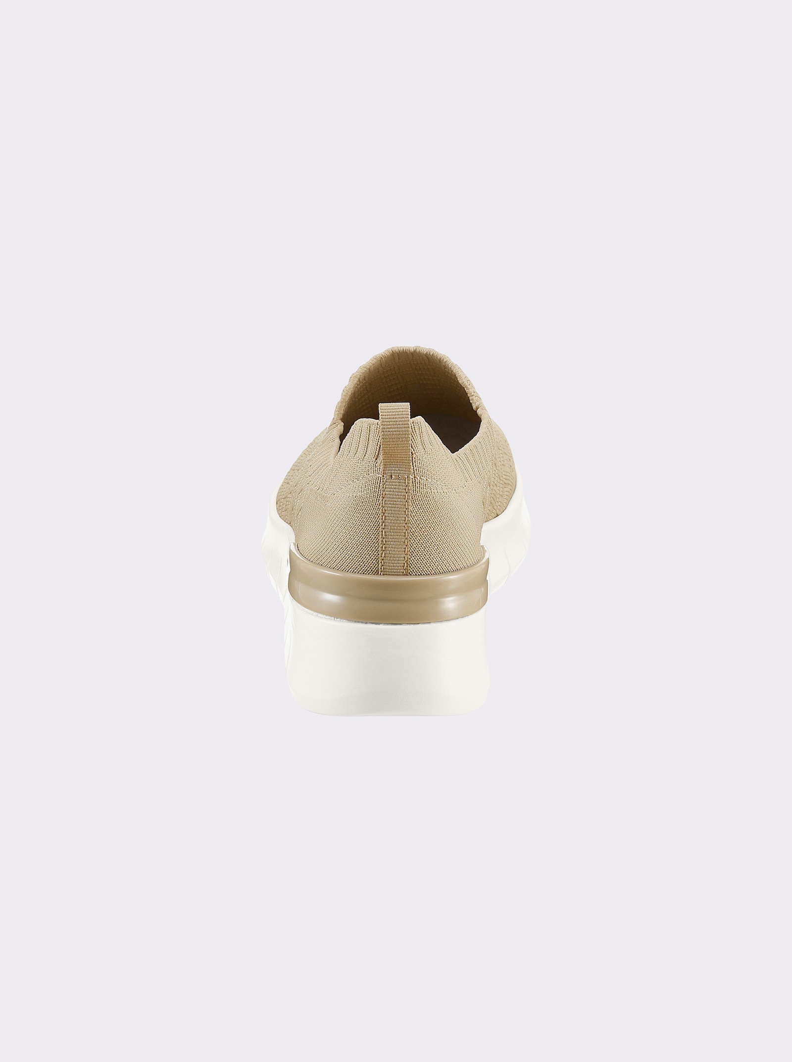 airsoft modern+ Slipper aus Mesh-Strick - beige