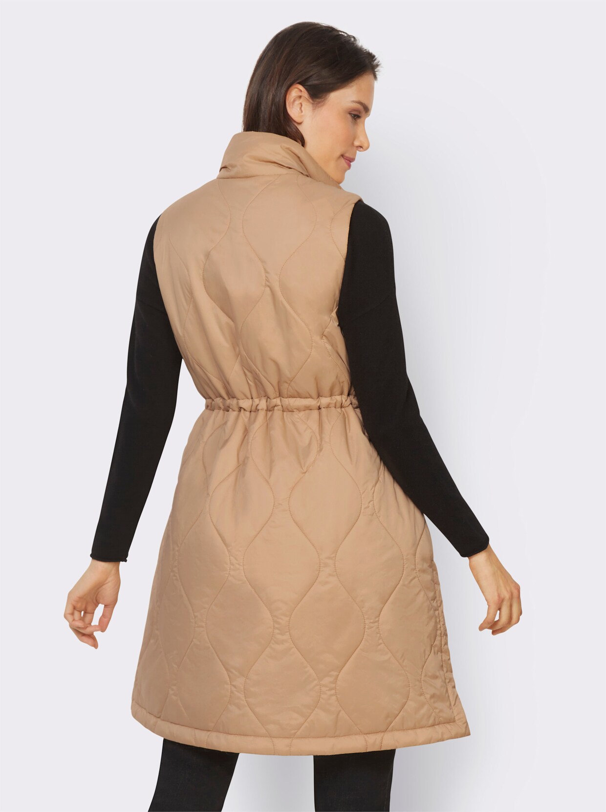 heine Lang vest - camel